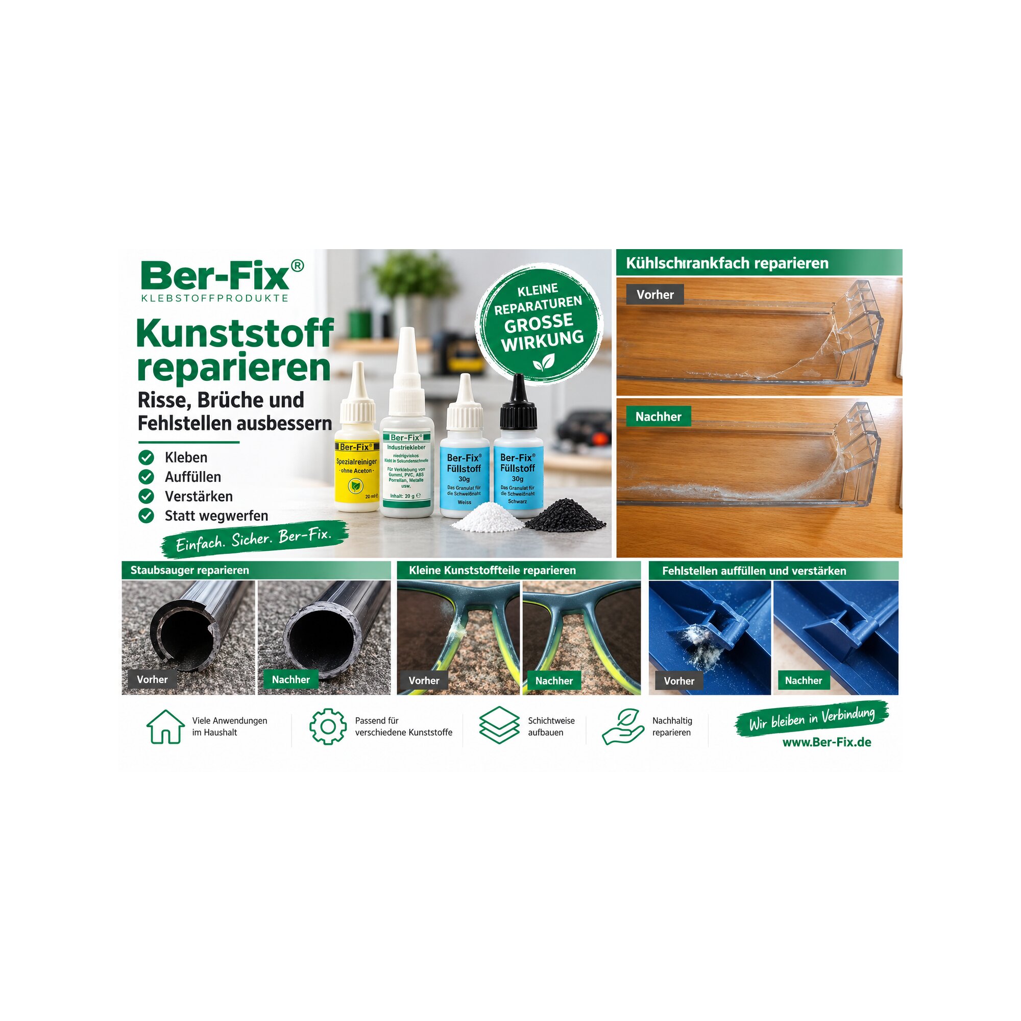 Kunststoff reparieren im Haushalt