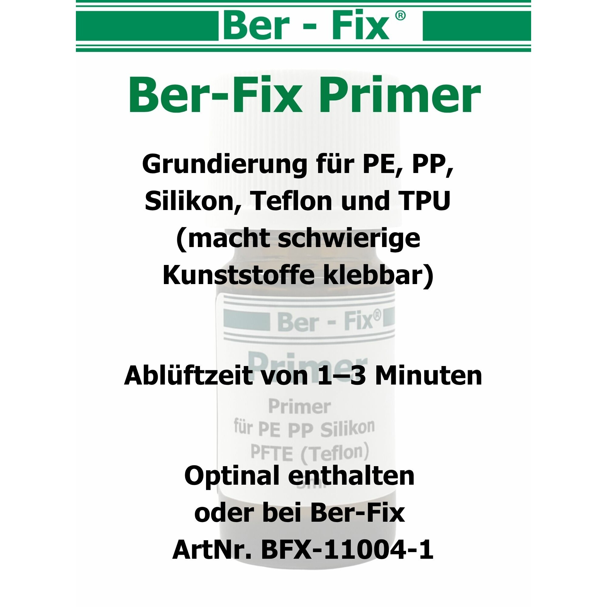 Ber-Fix® 2K-Gel 10g - präziser - Schneller 2-Komponenten-Kleber für Kunststoff, Metall - Glas - Ideal für Feine Reparaturen