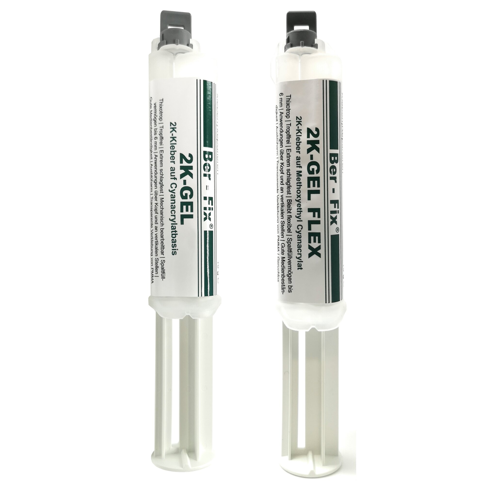 Ber-Fix© 2K-Gel 10g ? Pr„ziser & Schneller 2-Komponenten-Kleber fr Kunststoff, Metall & Glas | Ideal fr Feine Reparaturen