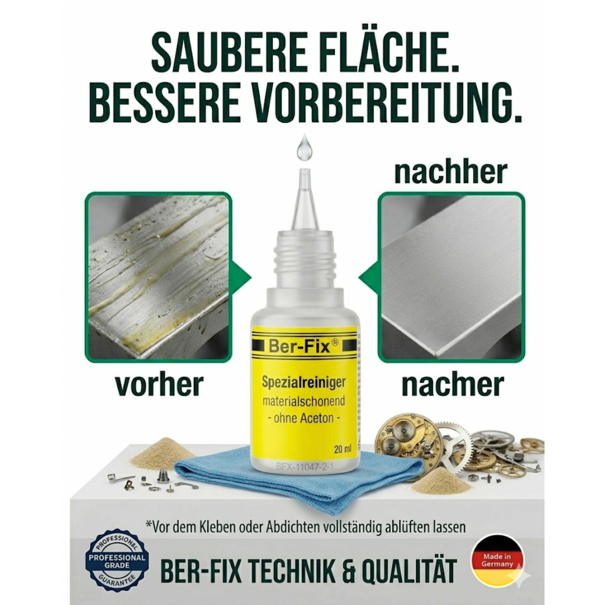 Ber-Fix® Spezialreiniger 20ml acetonfrei