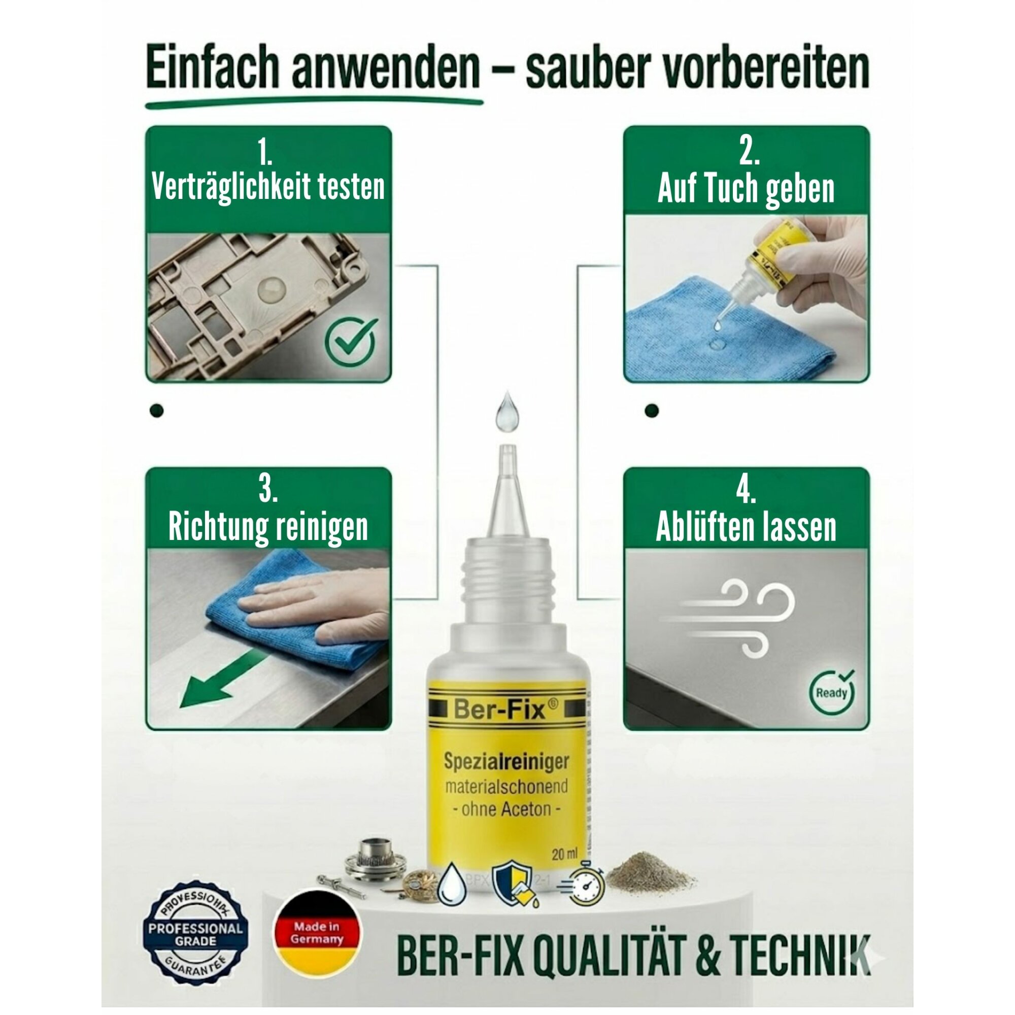 Ber-Fix® Spezialreiniger 20ml acetonfrei