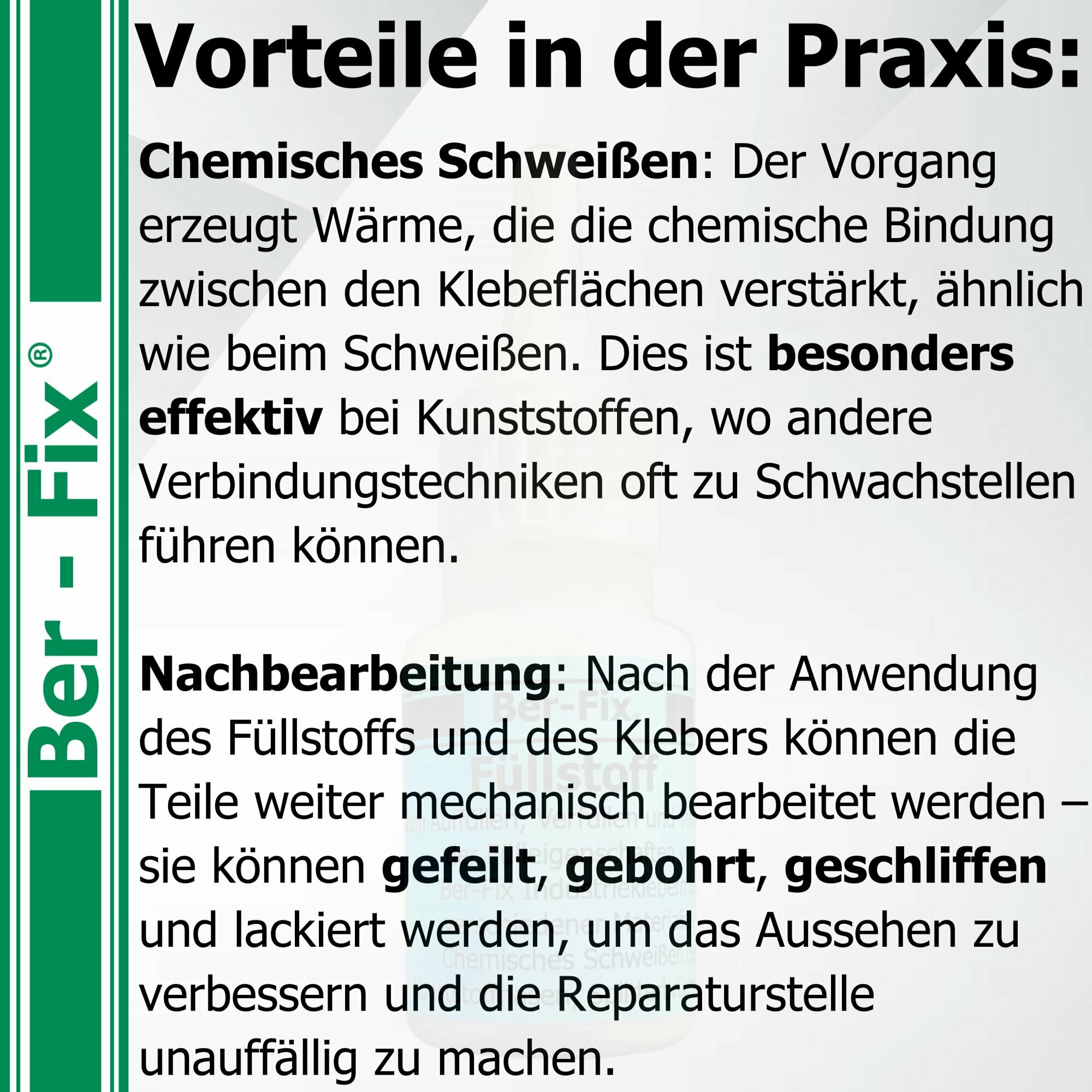 Ber-Fix® Füllstoff Schwarz 30 g – für CA-Kleber bis 100 mPa·s