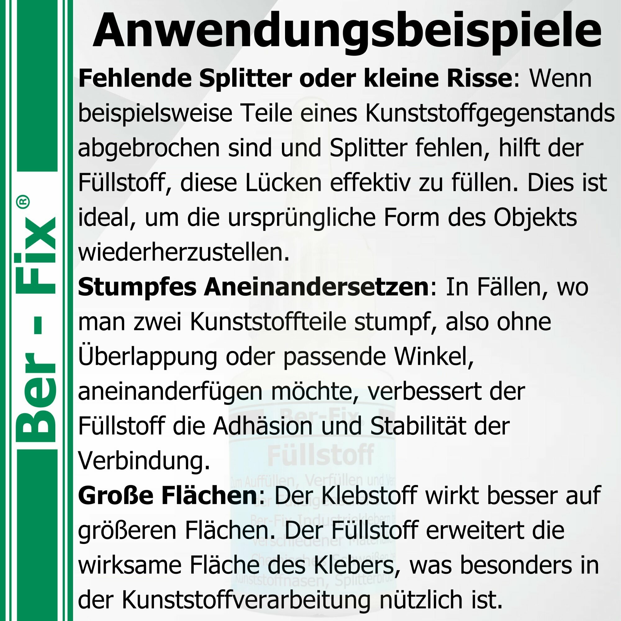 Ber-Fix® Füllstoff Schwarz 30 g – für CA-Kleber bis 100 mPa·s