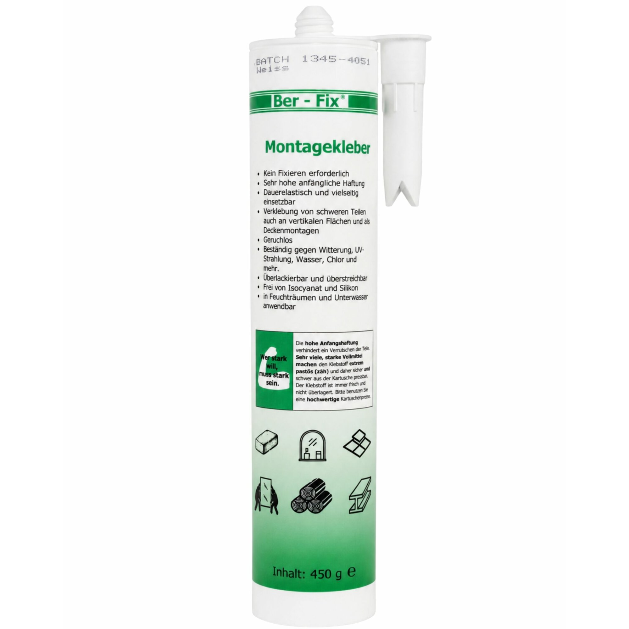 Ber-Fix® BF3000 High-Tack Montagekleber weiß...