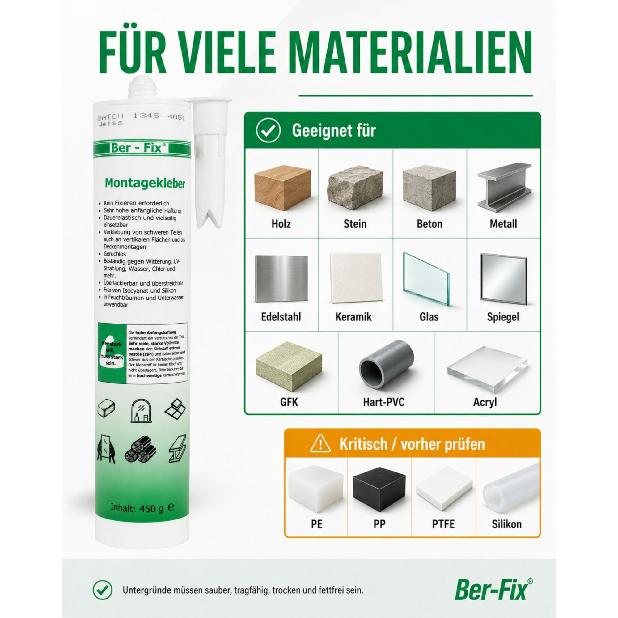 Ber-Fix® Montagekleber BF3000