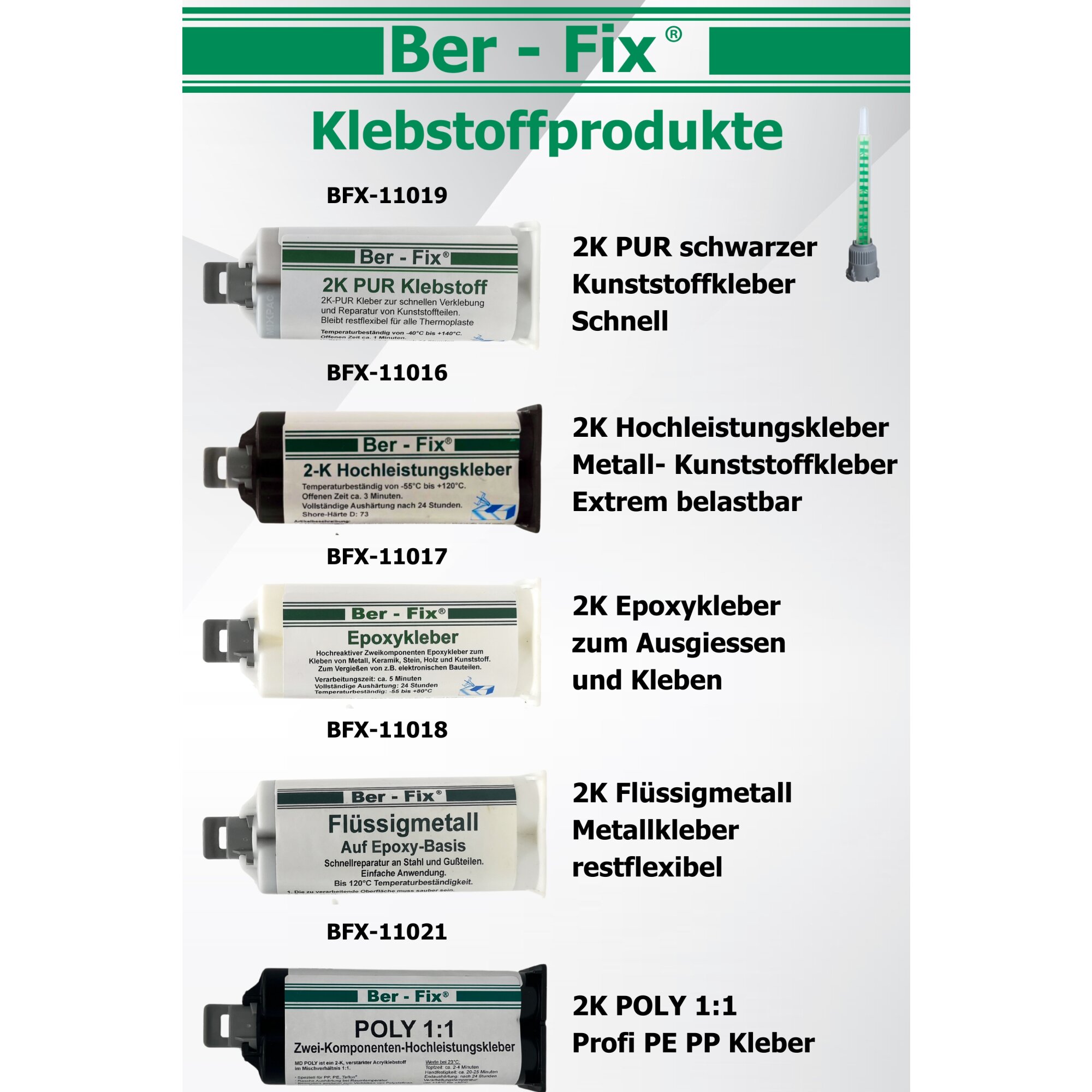 Ber-Fix® 2-Komponenten Kleber Set