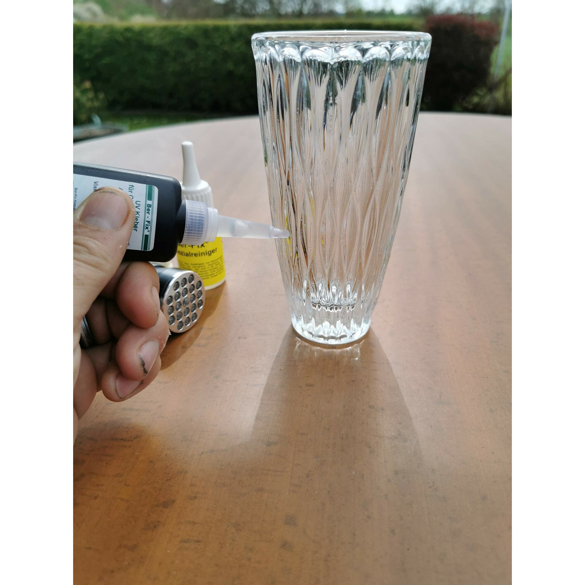 Ber-Fix® UV Kleber | Set aus 3x 50g (dünnflüssig 50-100, dickflüssig 500-1000, gel 2500-5000)