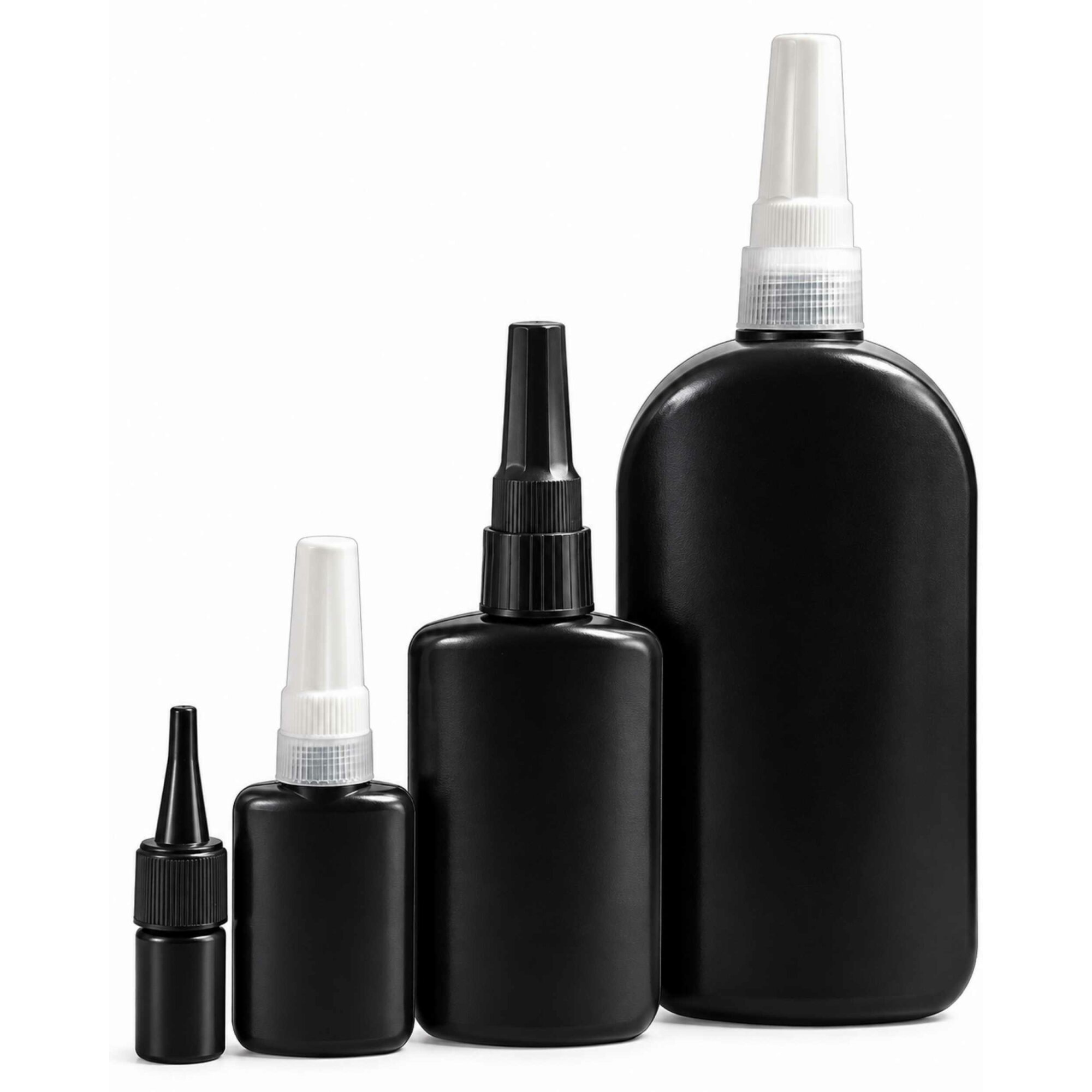Ber-Fix® UV-Leerflasche Schwarz mit Schraubverschluss...