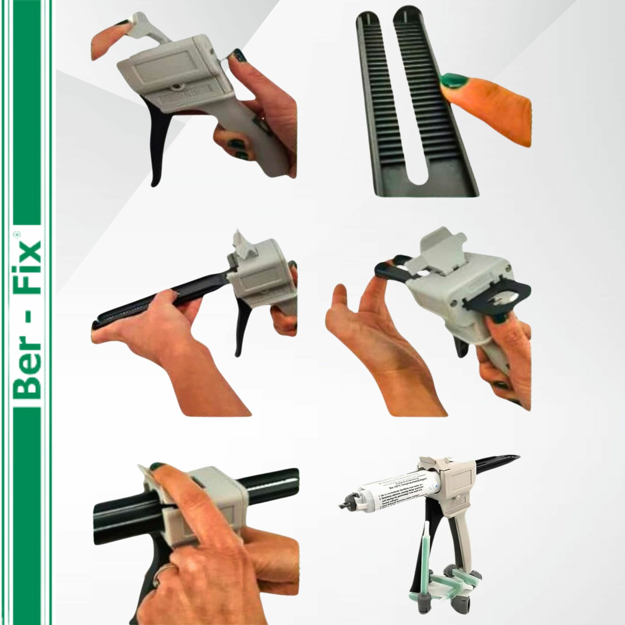 Ber-Fix® 5 Min Epoxykleber 50g + 10 Spitzen Extra mit Dosierpistole