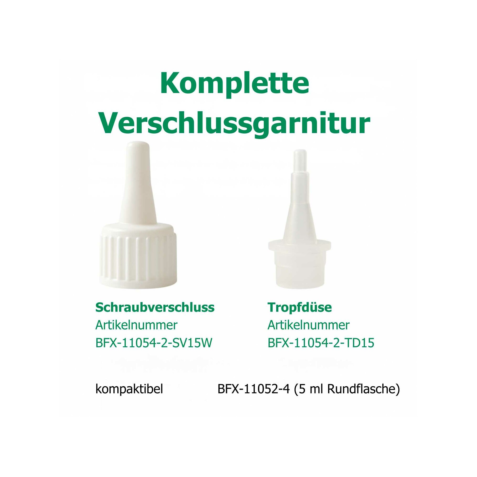 Ber-Fix® 5g Leerflasche Rund mit Tropfdüse und Schraubverschluss für Industrie-Sekunden-Kleber Liquids Oele Industrieklebstoffe
