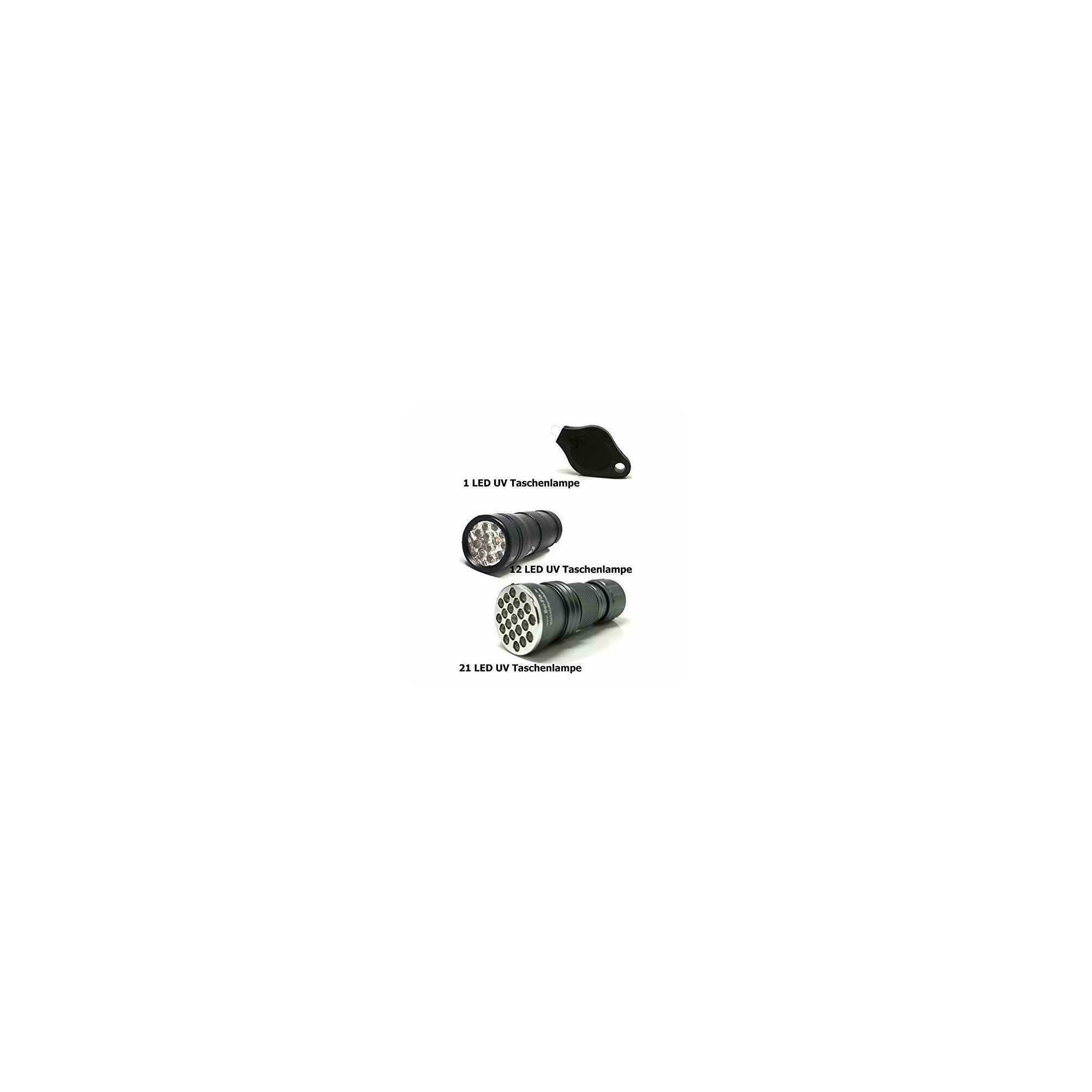 Ber-Fix UV Kleber zum Kennen lernen im Set 3x 3g zum Kleben von Glas mit Metall + 12 LED UV Taschenlampe 405nm