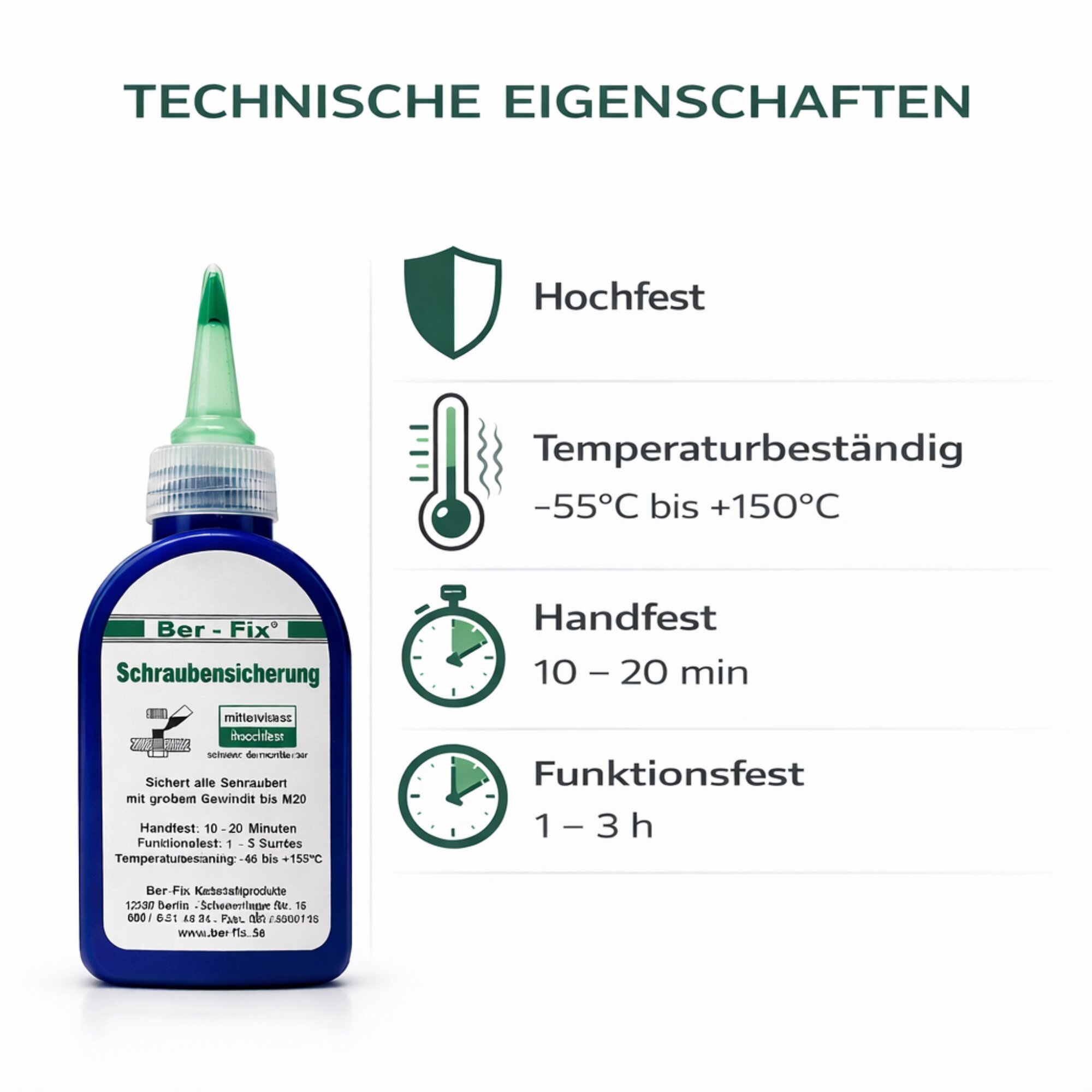 Ber-Fix® Schraubensicherung hochfest 10g