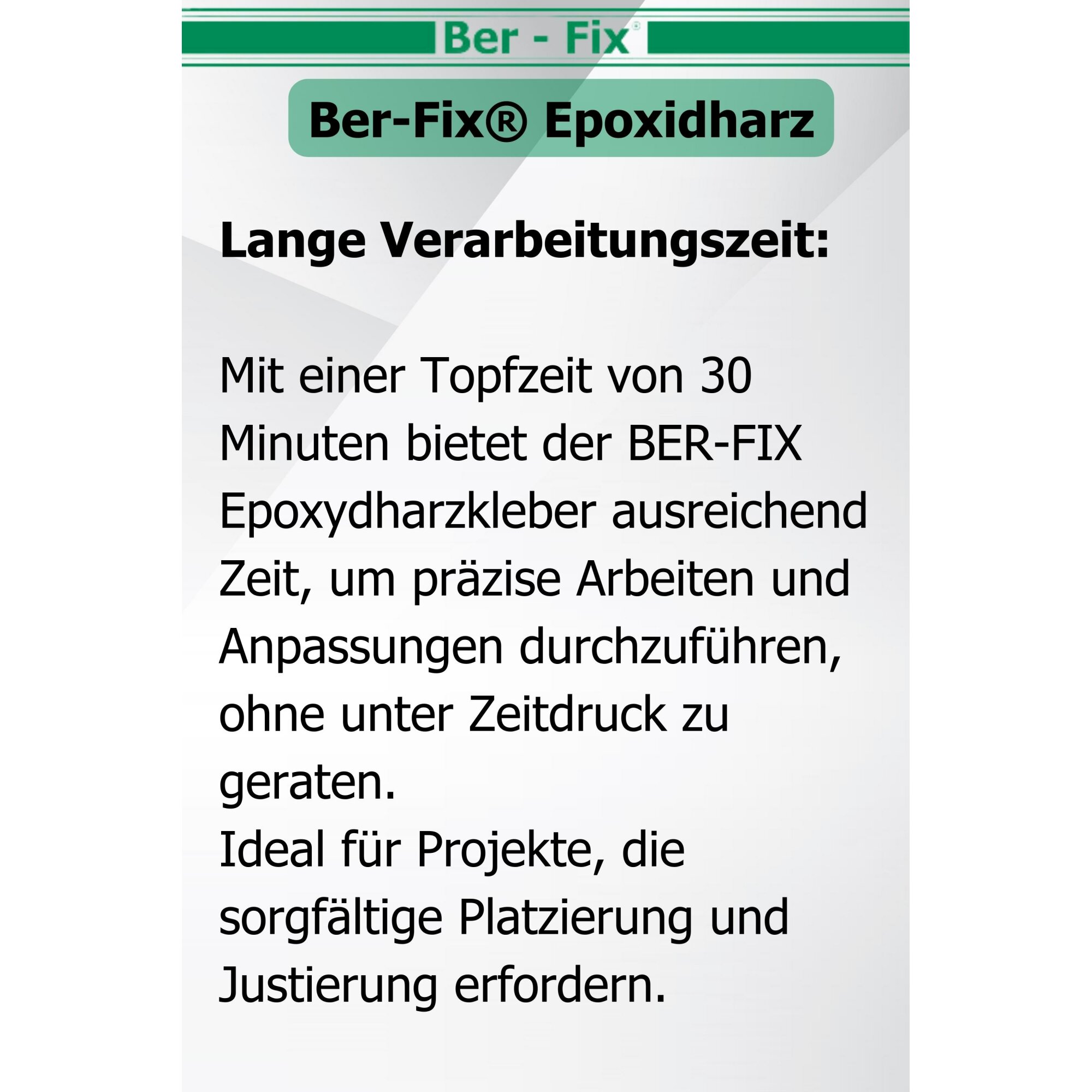 Ber-Fix® Epoxykleber 30 Min. 12x 50g + Dosierpistole