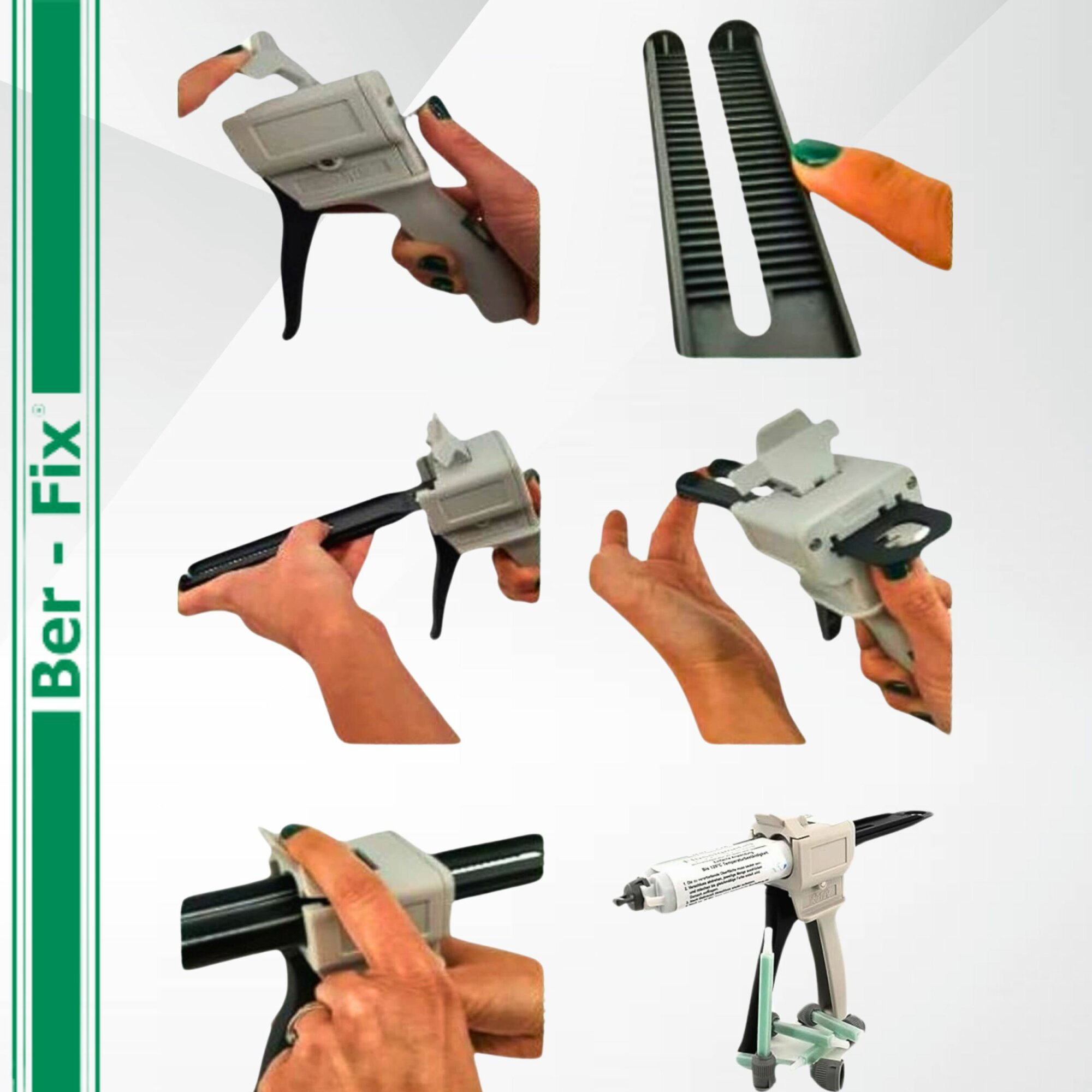 Ber-Fix® 2K-Hochleistungskleber 50g 30 Min. + 5 Extra Düsen