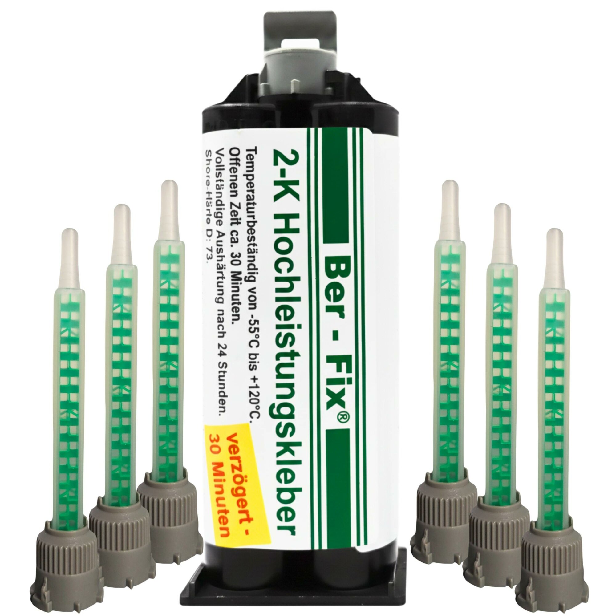Ber-Fix® 2K-Hochleistungskleber 50g 30 Min. + 5 Extra Düsen