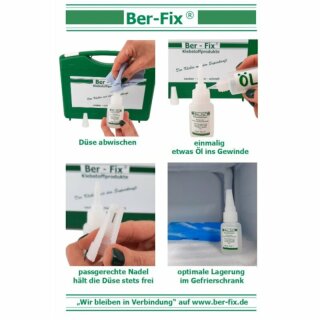 5 x Ber-Fix UV-Kleber - Inhalt: 50 Gramm - Viskosität: mittelviskos