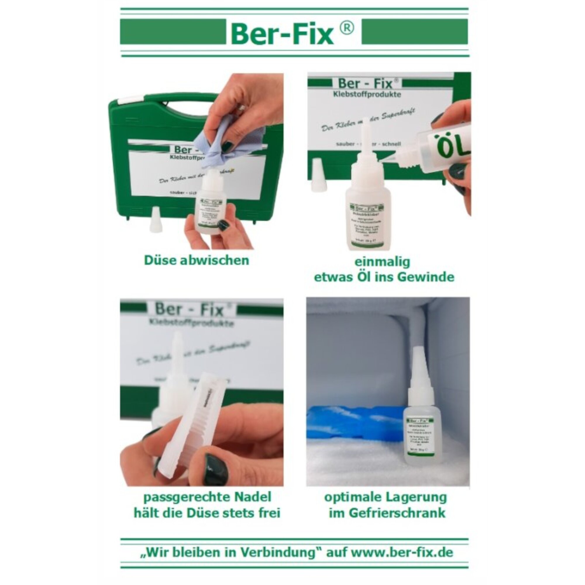 Ber-Fix© Industriekleber (niedrigviskos) (4g?500g)
