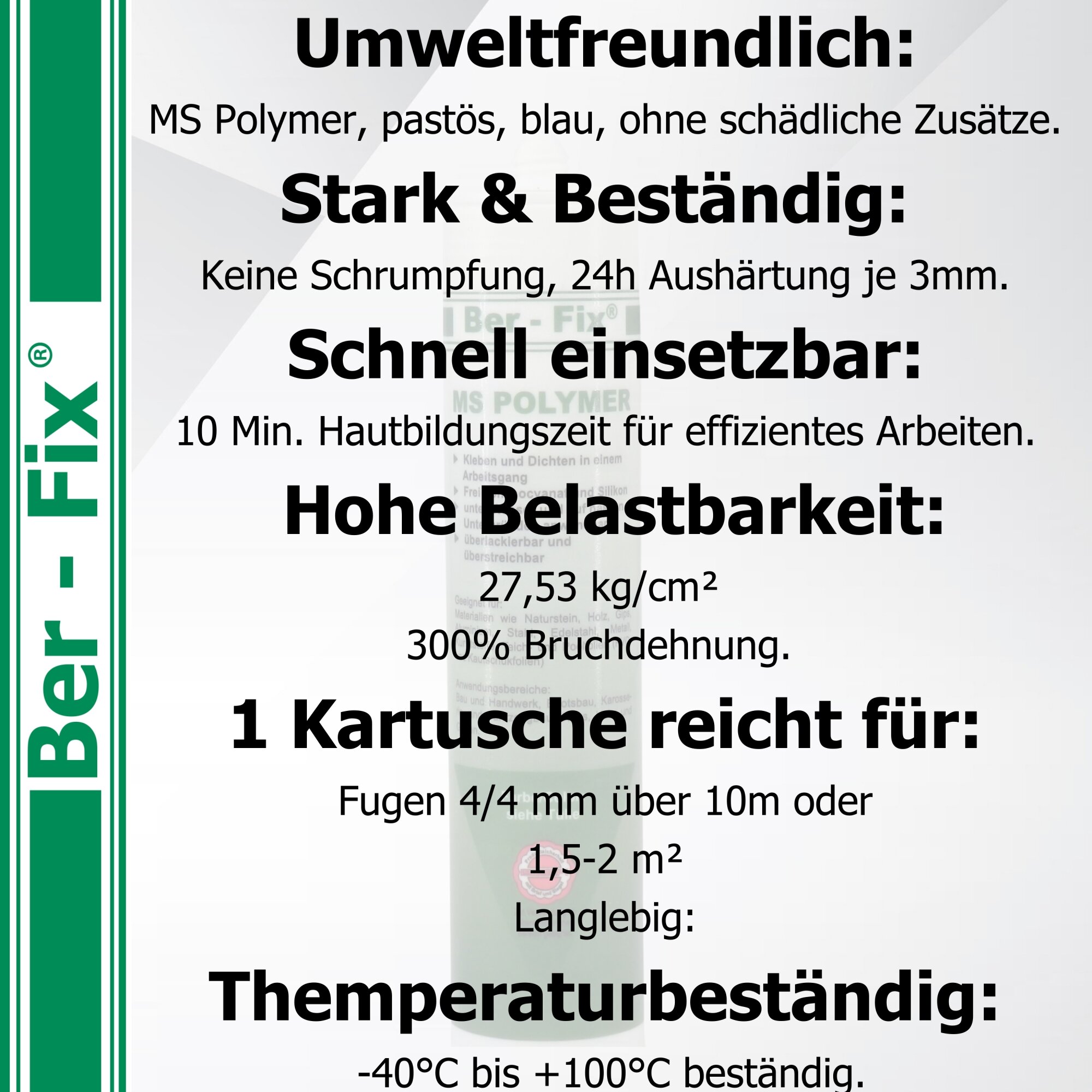 Ber-Fix® MS-Polymer blau - Poolkleber