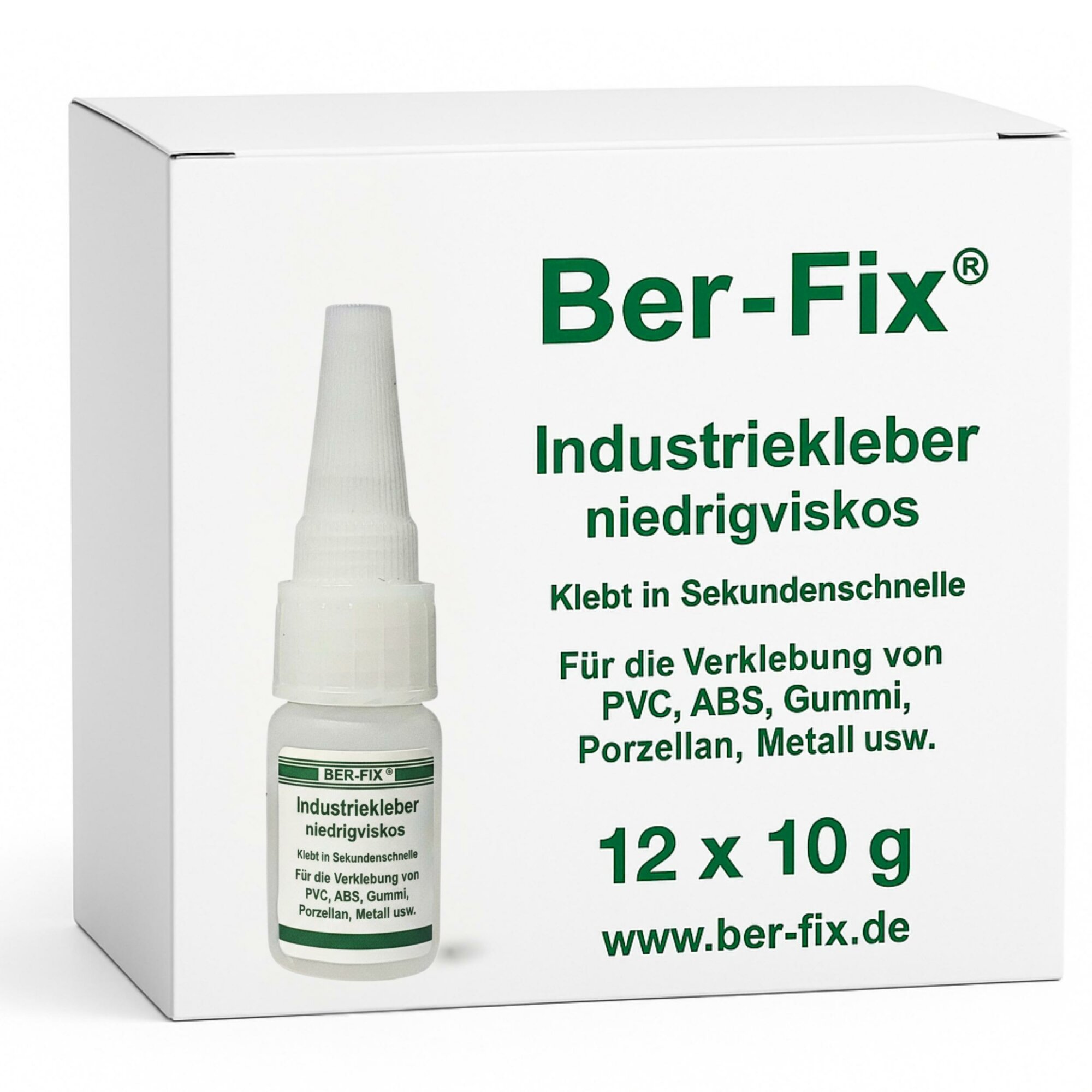 Ber-Fix© Industriekleber (niedrigviskos) 12x 10g