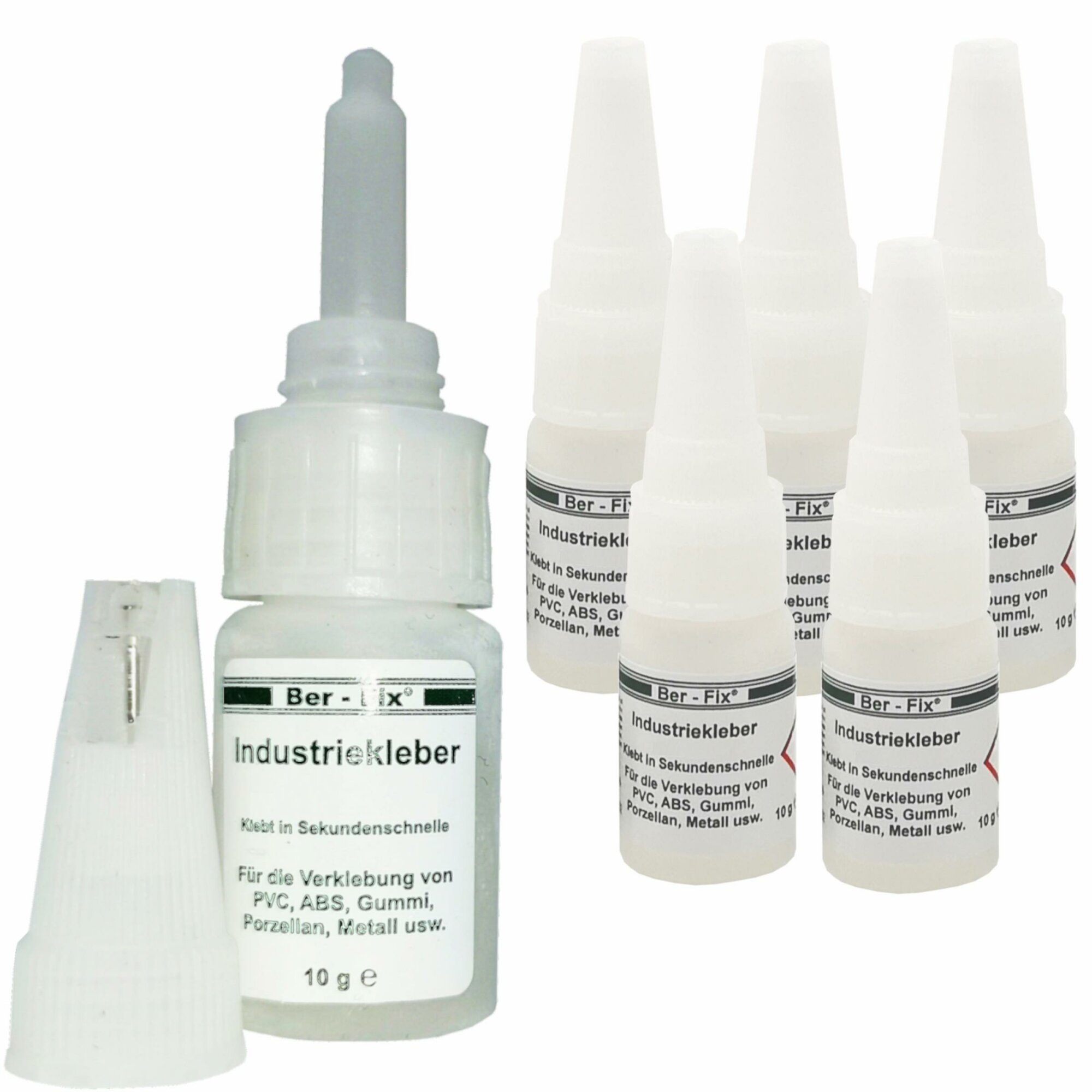 Ber-Fix® Industriekleber (niedrigviskos) 6x 10g