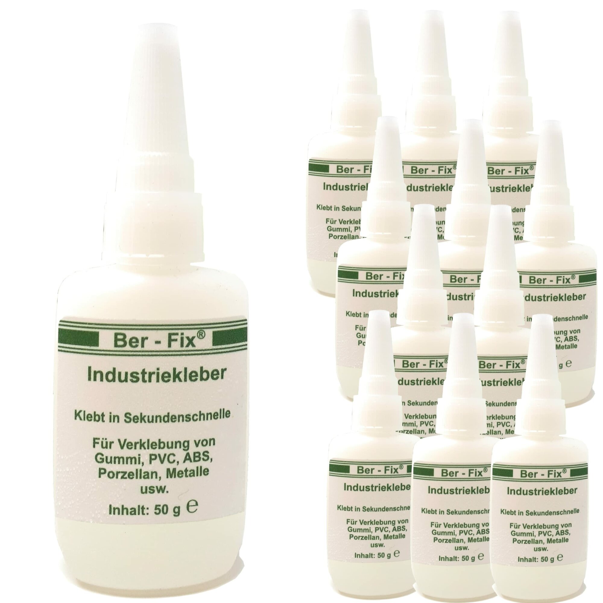 Ber-Fix© Industriekleber (mittelviskos) 12x 50g