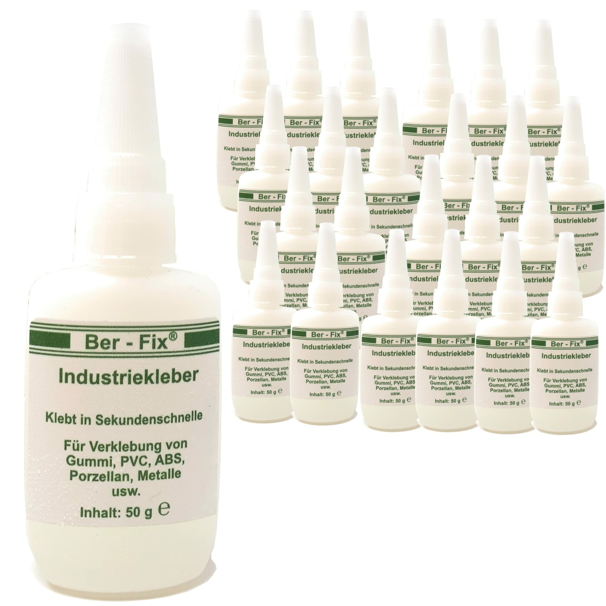 Ber-Fix© Industriekleber (mittelviskos) 24x 50g
