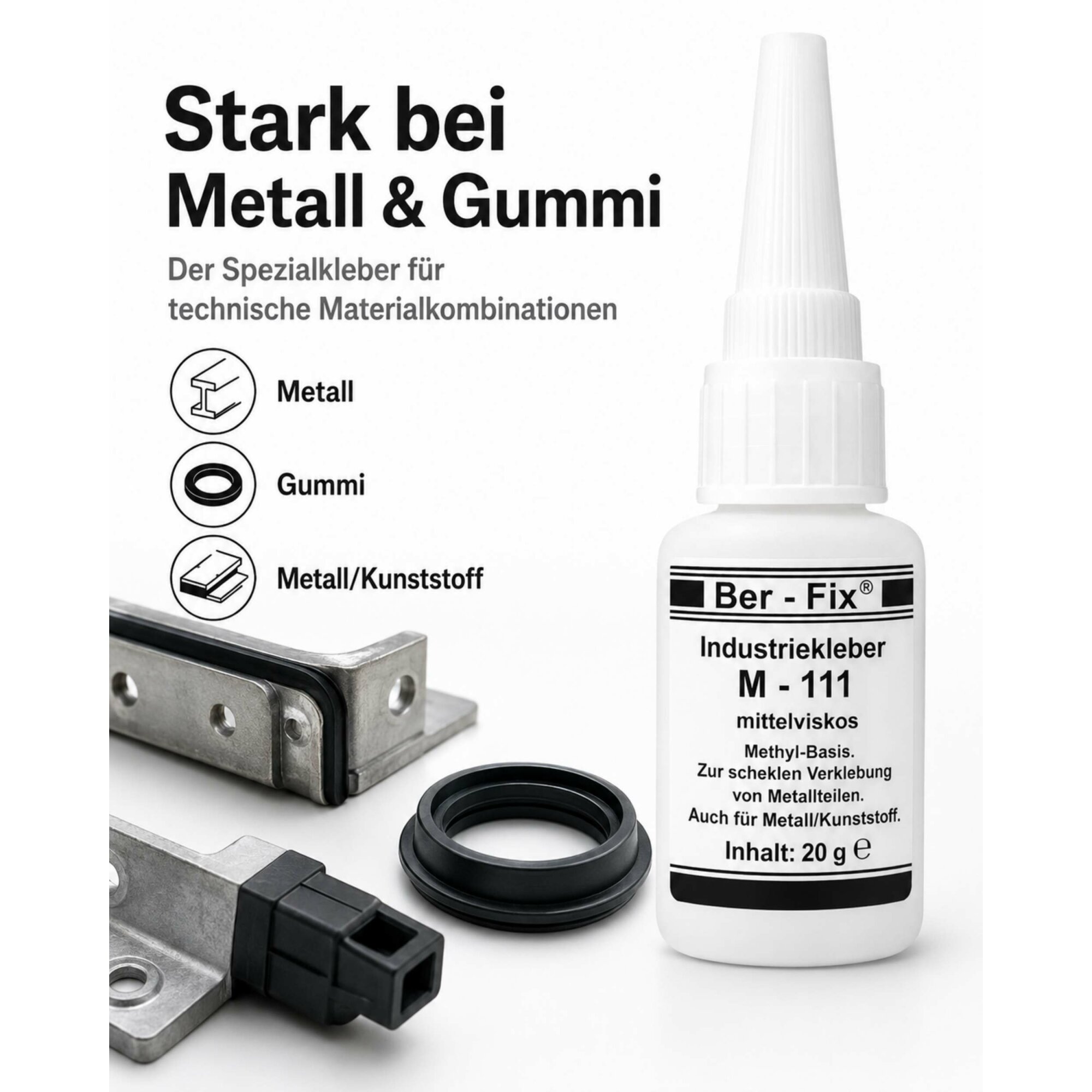 Ber-Fix® Industriekleber M111 (10g-500g)