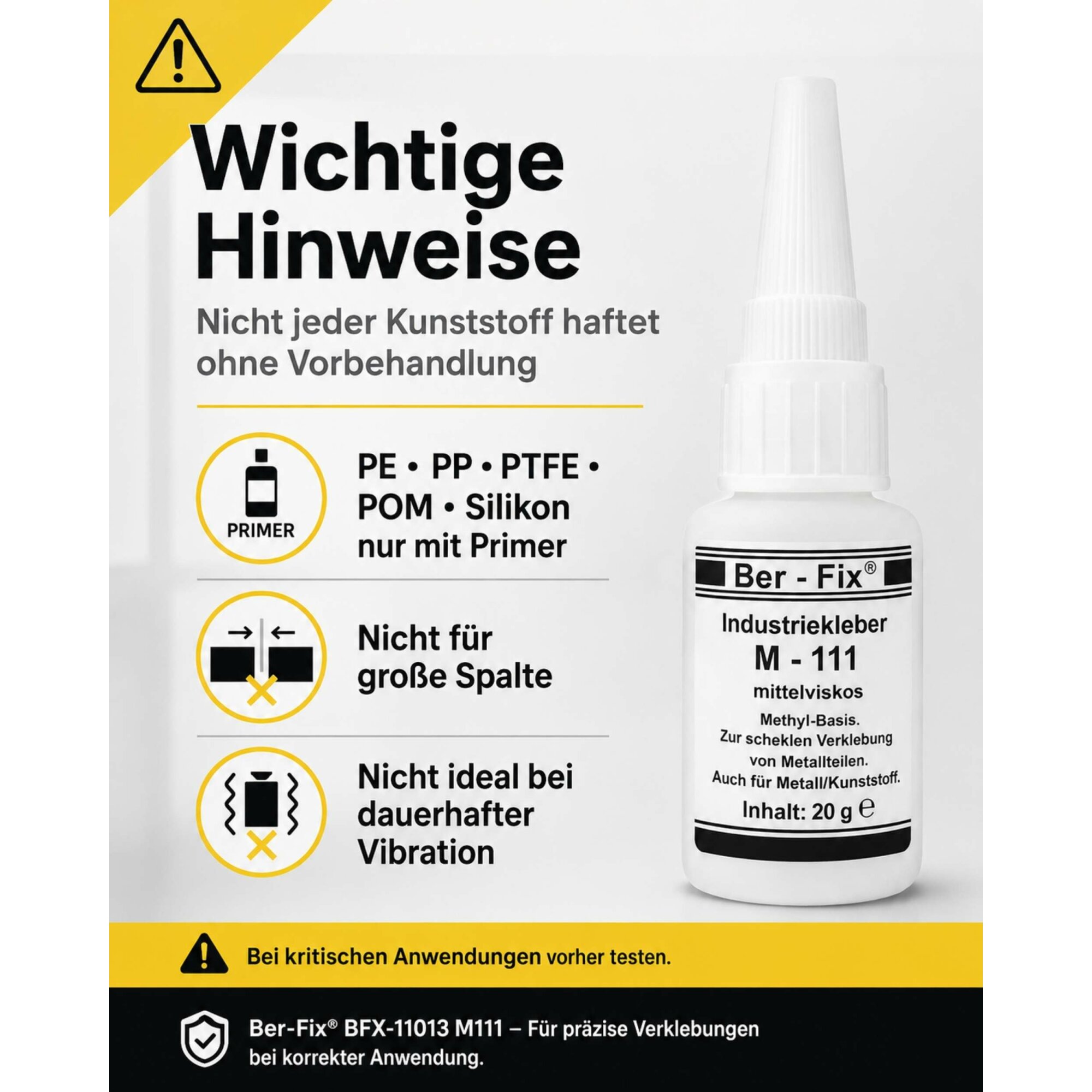 Ber-Fix® Industriekleber M111 (10g-500g)