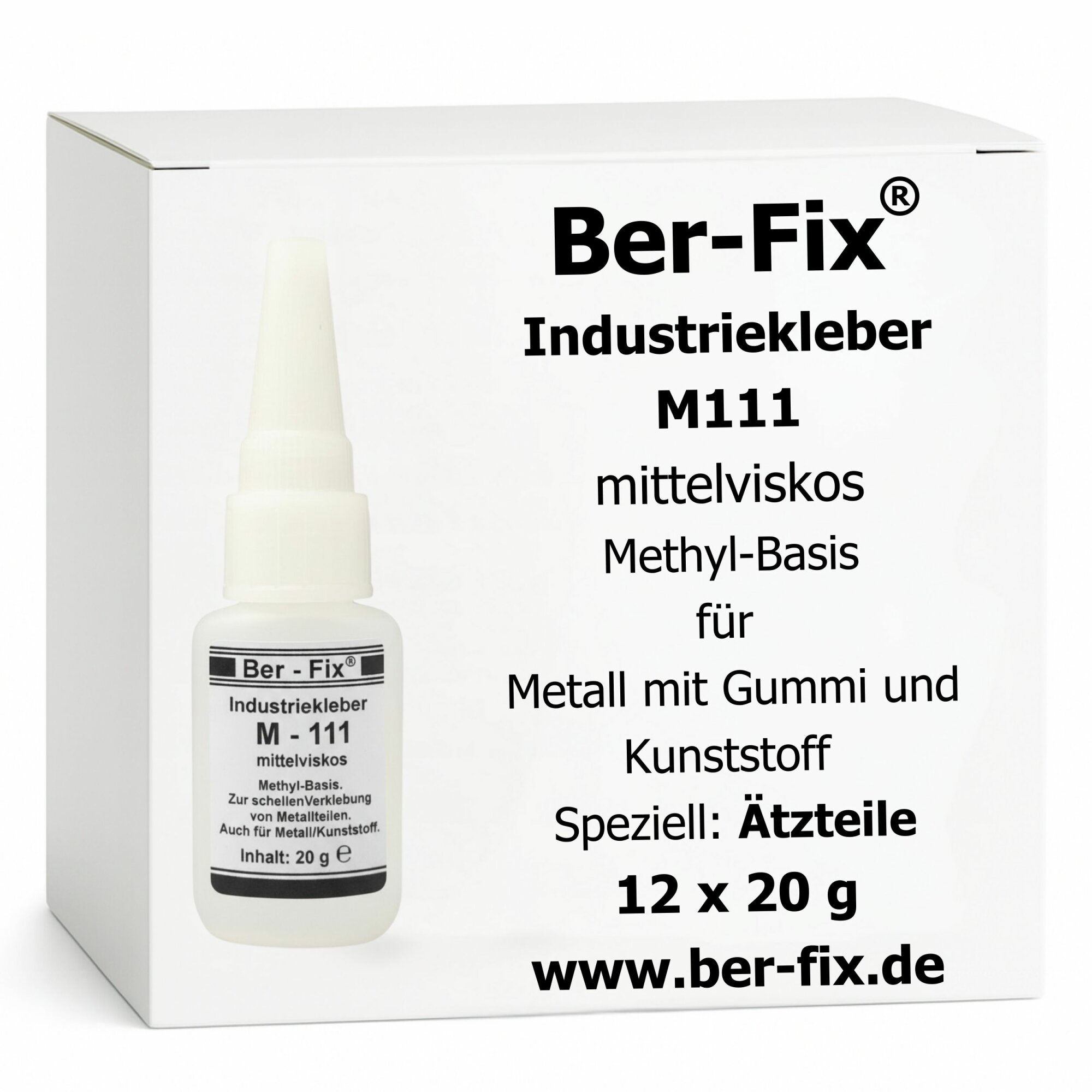 Ber-Fix© Industriekleber M111 12x 20g