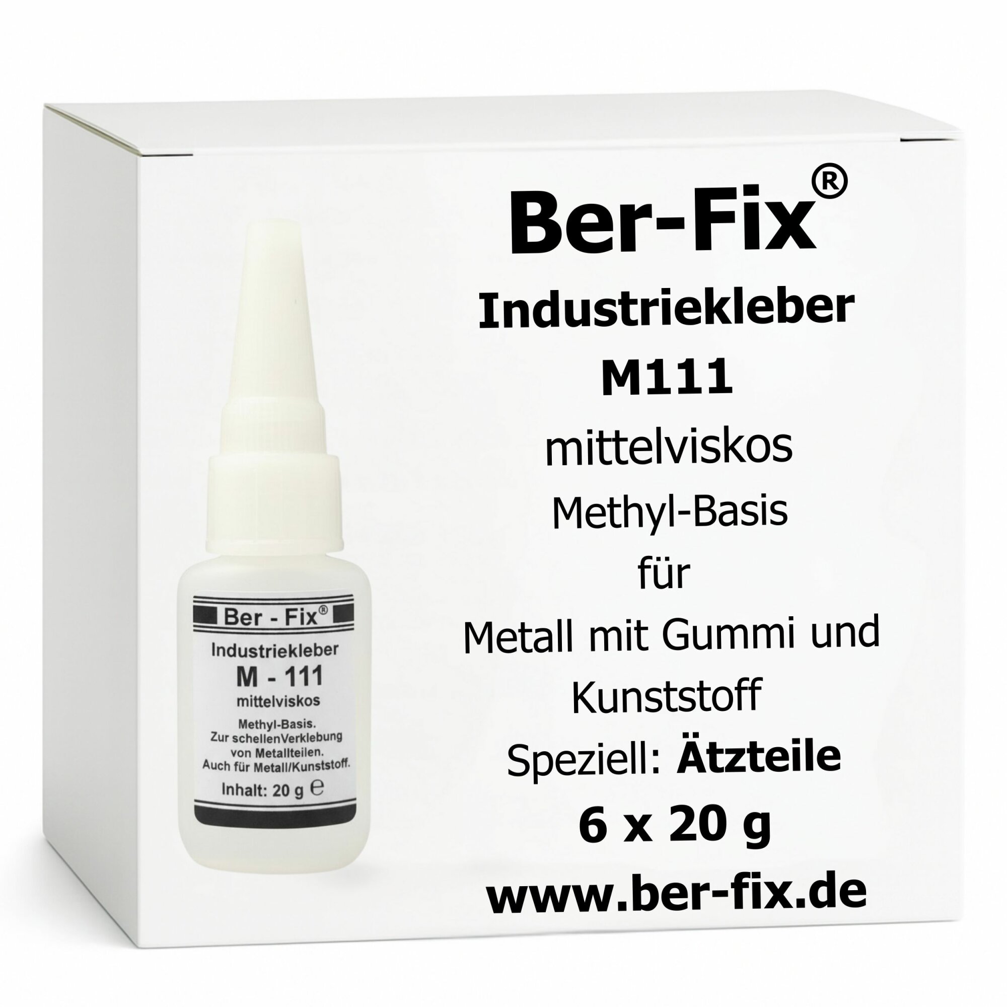 Ber-Fix© Industriekleber M111 6x 20g