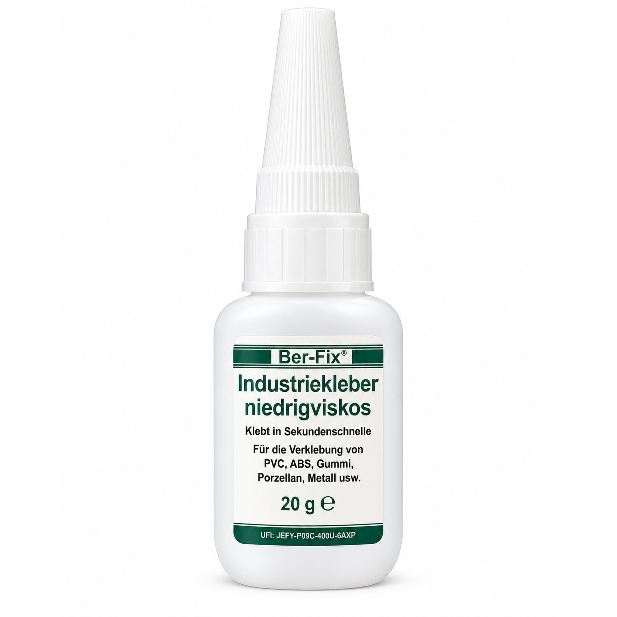 Ber-Fix® Industriekleber (niedrigviskos) 6x 20g – Konsistenz vergleichbar mit Wasser