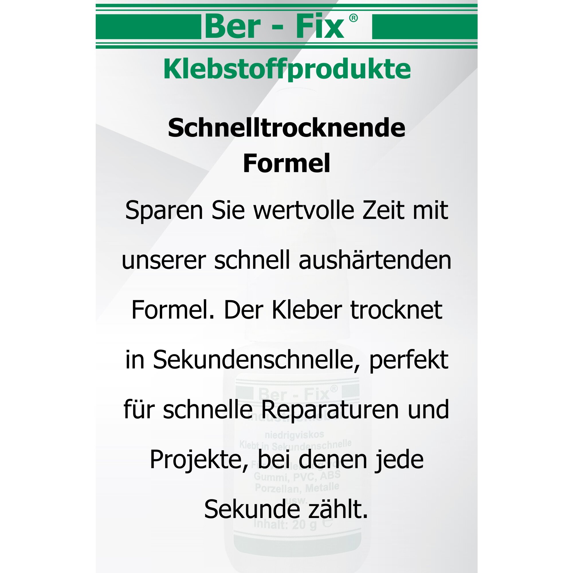 Ber-Fix® Industriekleber (niedrigviskos) 20g