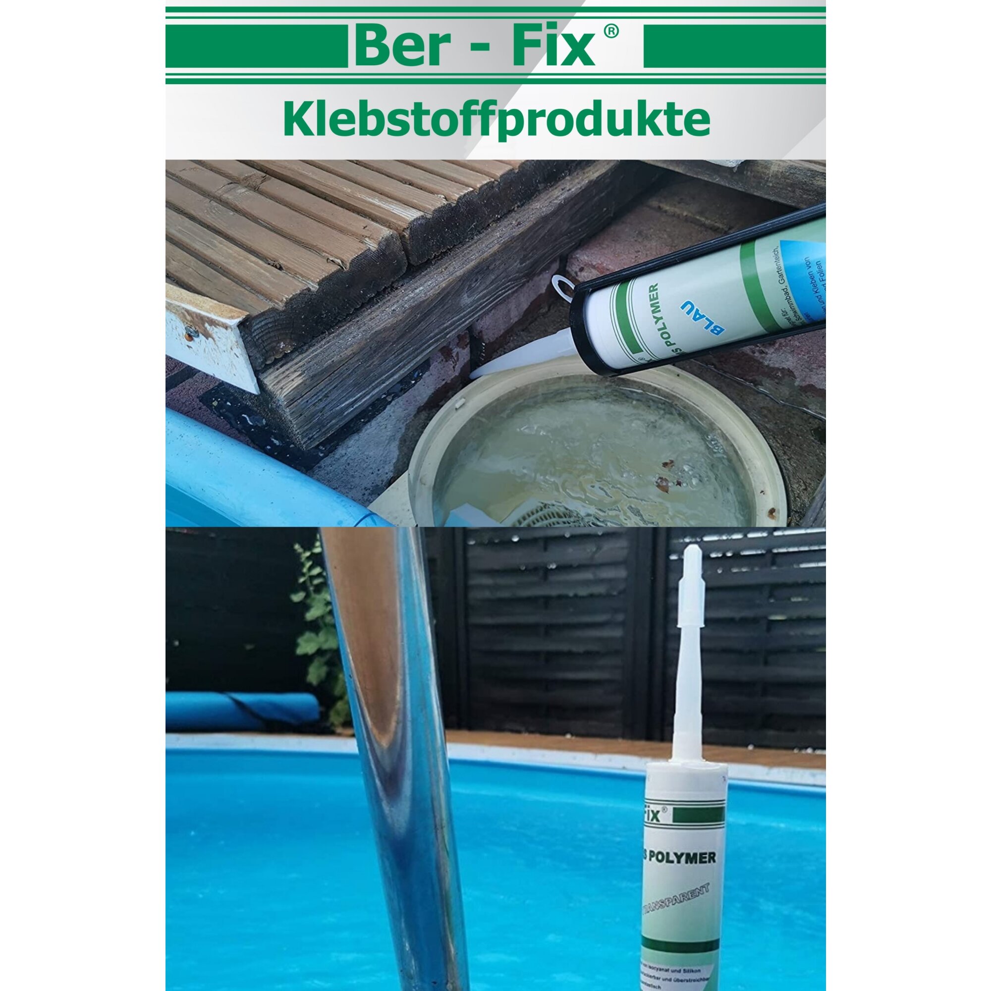 Ber-Fix® MS-Polymer blau - Poolkleber 10x