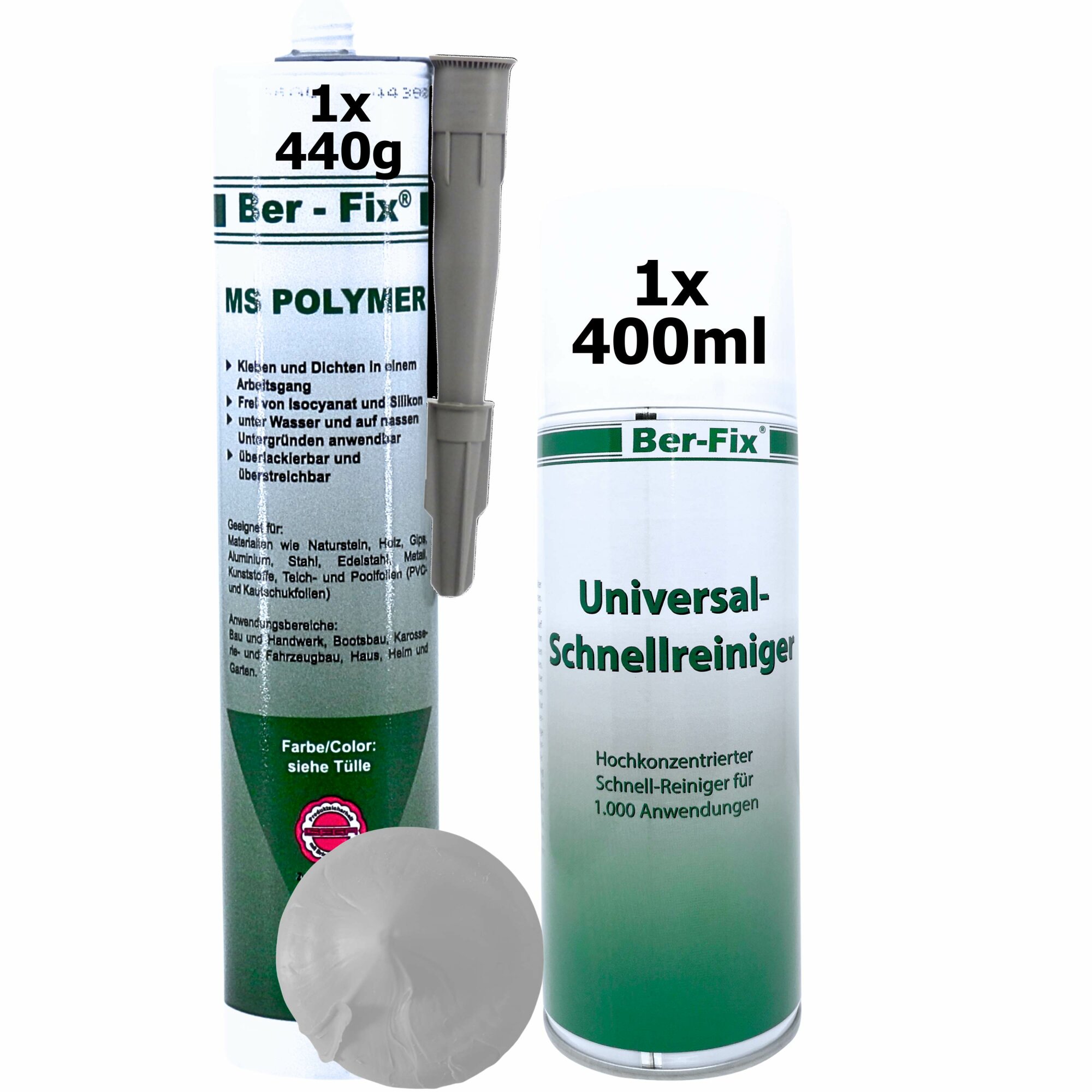 Ber-Fix® MS Polymer Schwarz – EPDM Kleber, Dachabdichtung & Karosserie Hybrid-Dichtstoff (20er Industriepack)