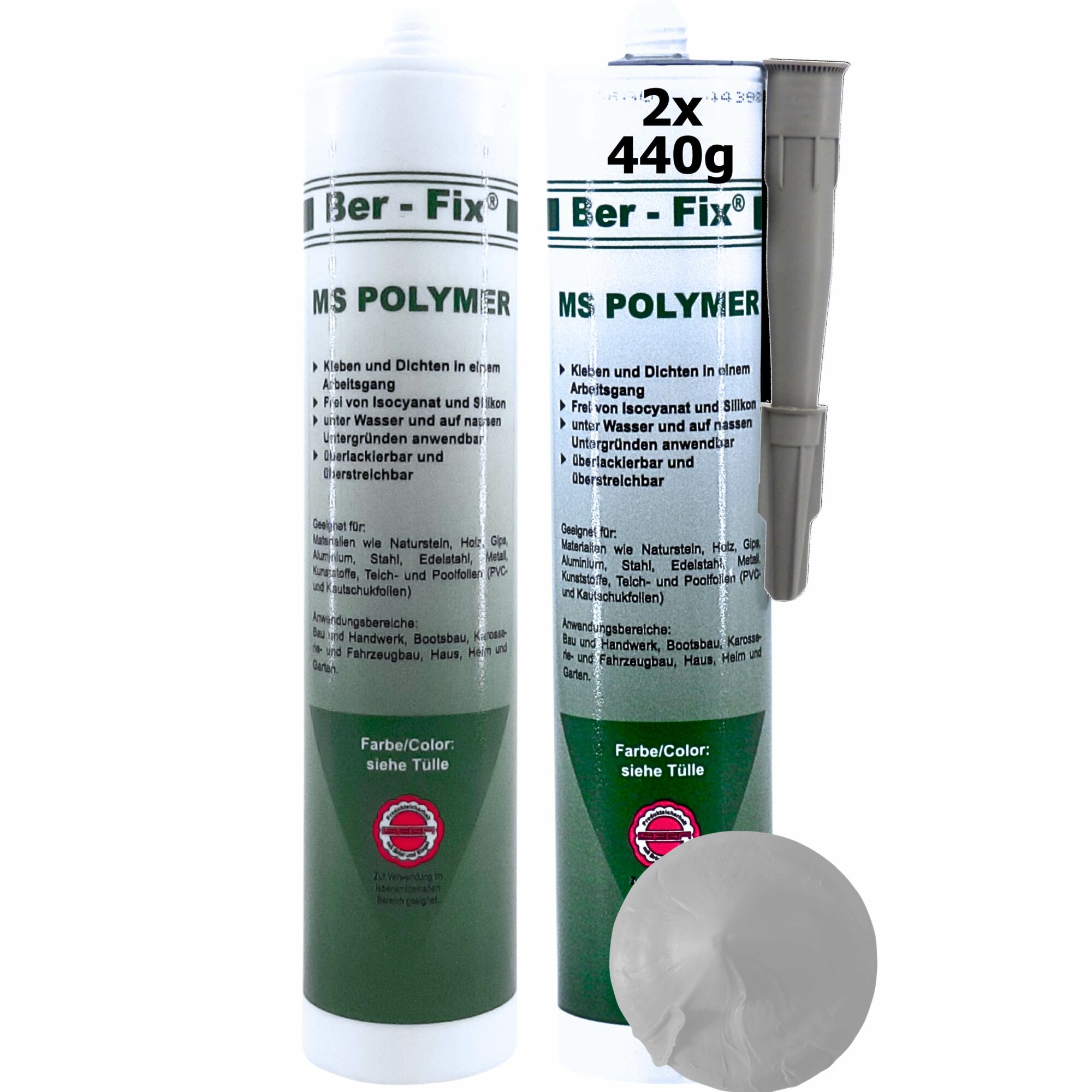 Ber-Fix® MS Polymer Schwarz – EPDM Kleber, Dachabdichtung & Karosserie Hybrid-Dichtstoff (20er Industriepack)