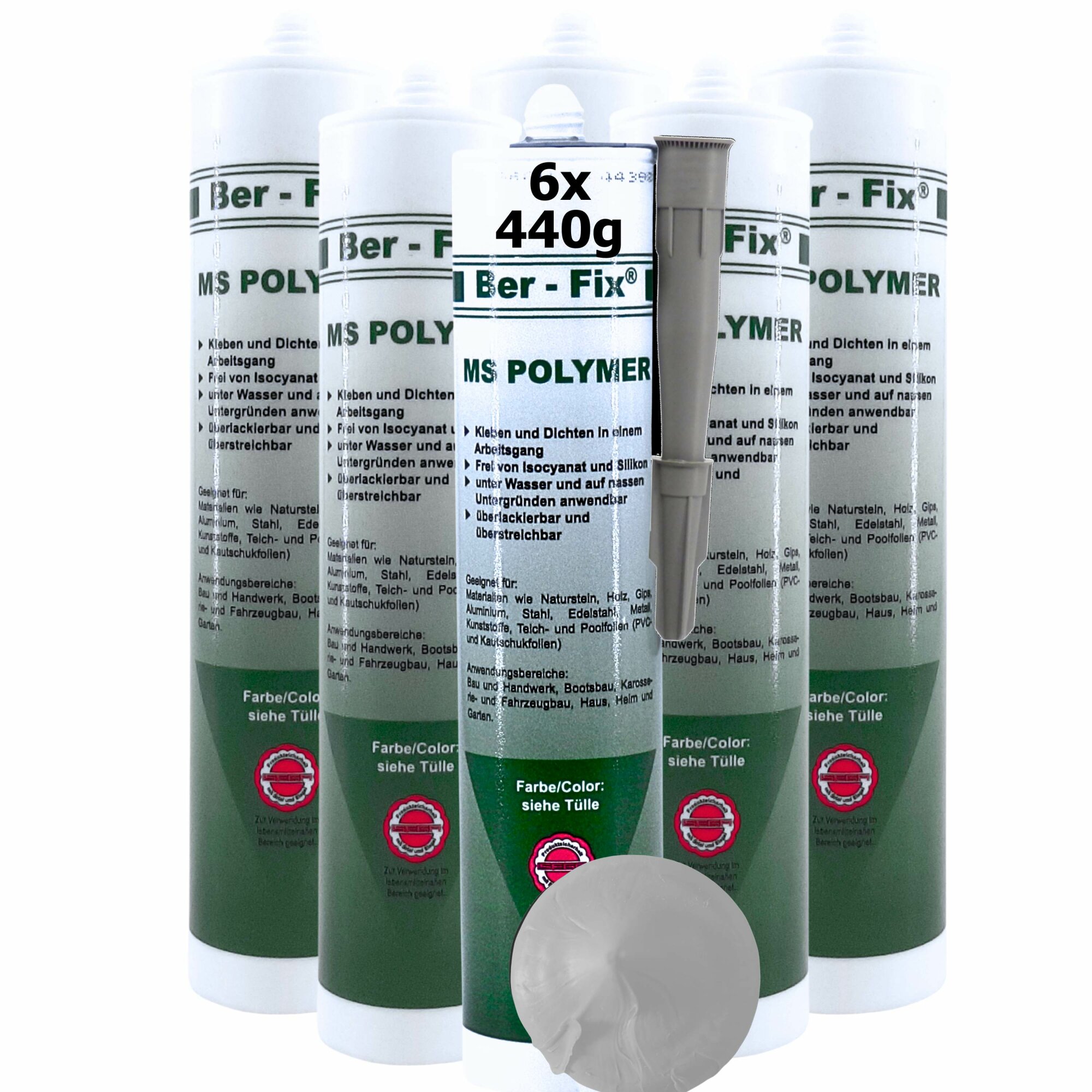 Ber-Fix® MS Polymer Schwarz – EPDM Kleber, Dachabdichtung & Karosserie Hybrid-Dichtstoff (20er Industriepack)