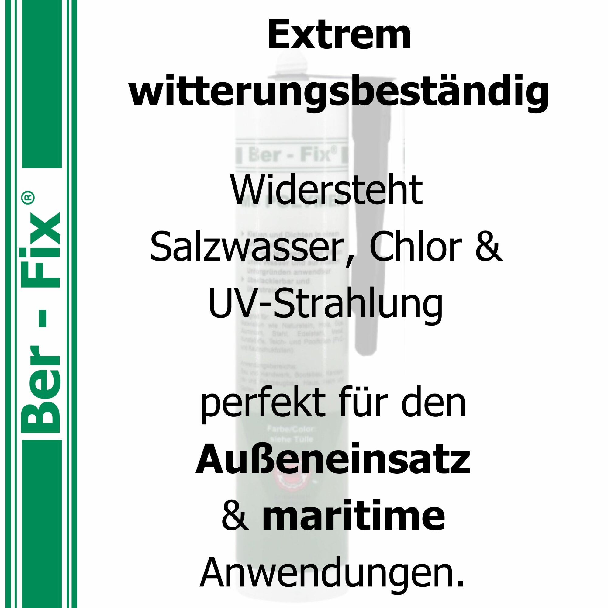 Ber-Fix® MS Polymer Schwarz – EPDM Kleber, Dachabdichtung & Karosserie Hybrid-Dichtstoff (20er Industriepack)