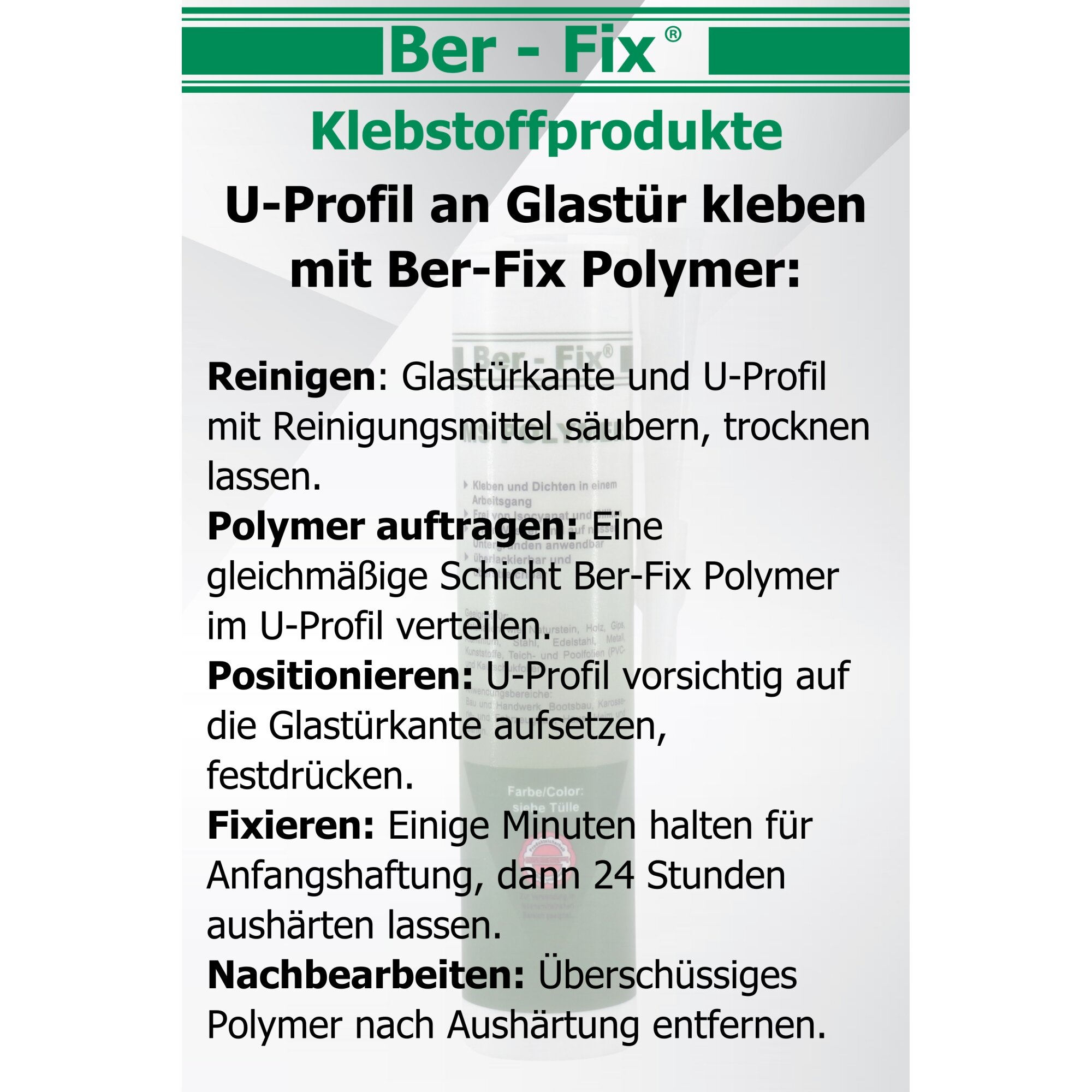 Ber-Fix® MS Polymer Schwarz – EPDM Kleber, Dachabdichtung & Karosserie Hybrid-Dichtstoff (20er Industriepack)