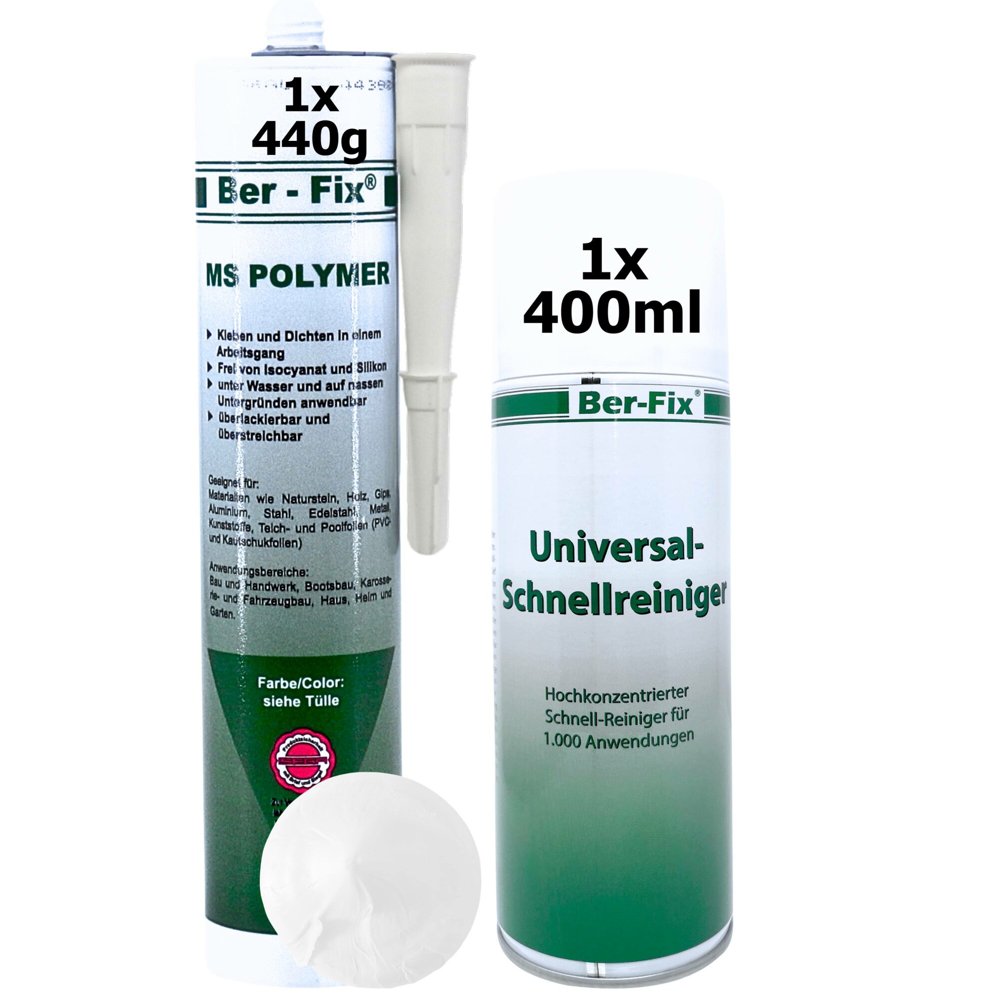 Ber-Fix® MS Polymer Schwarz – EPDM Kleber, Dachabdichtung & Karosserie Hybrid-Dichtstoff (20er Industriepack)