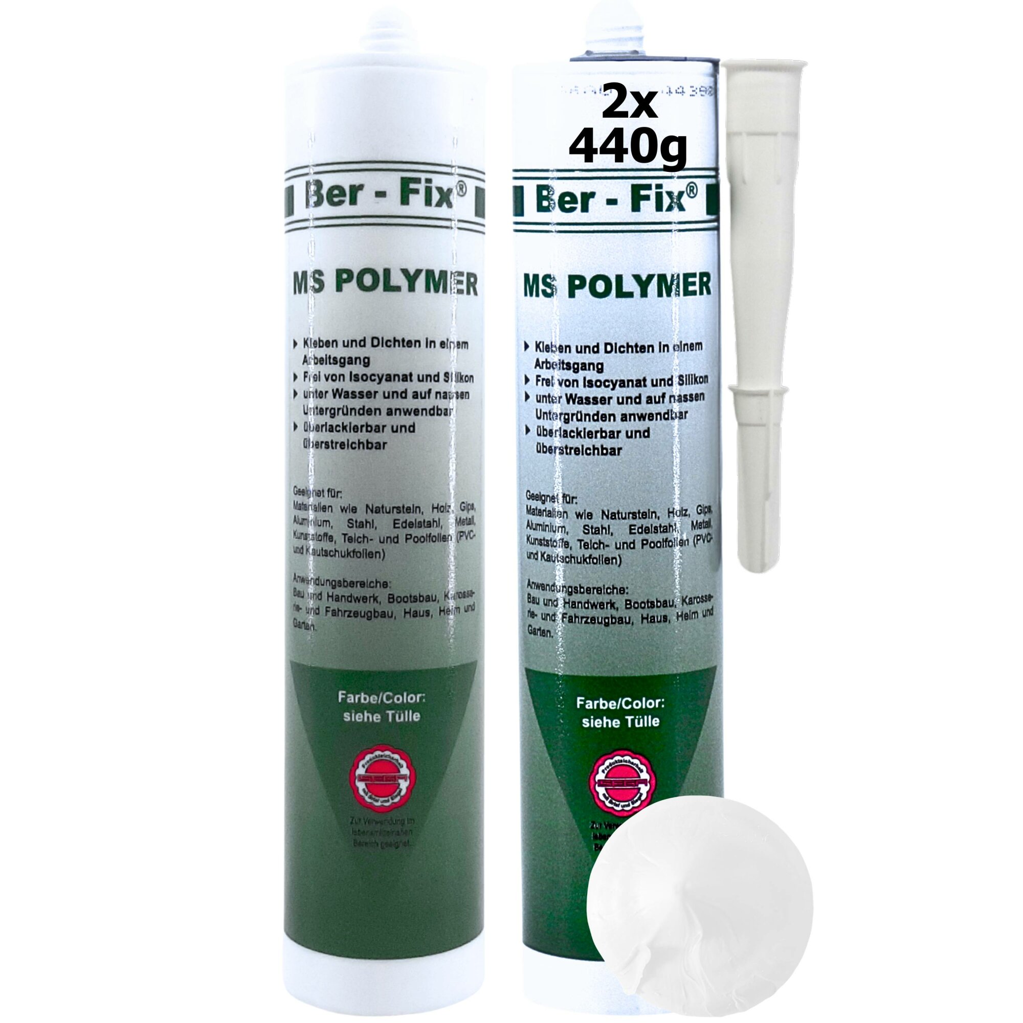 Ber-Fix© MS-Polymer weiss 20x
