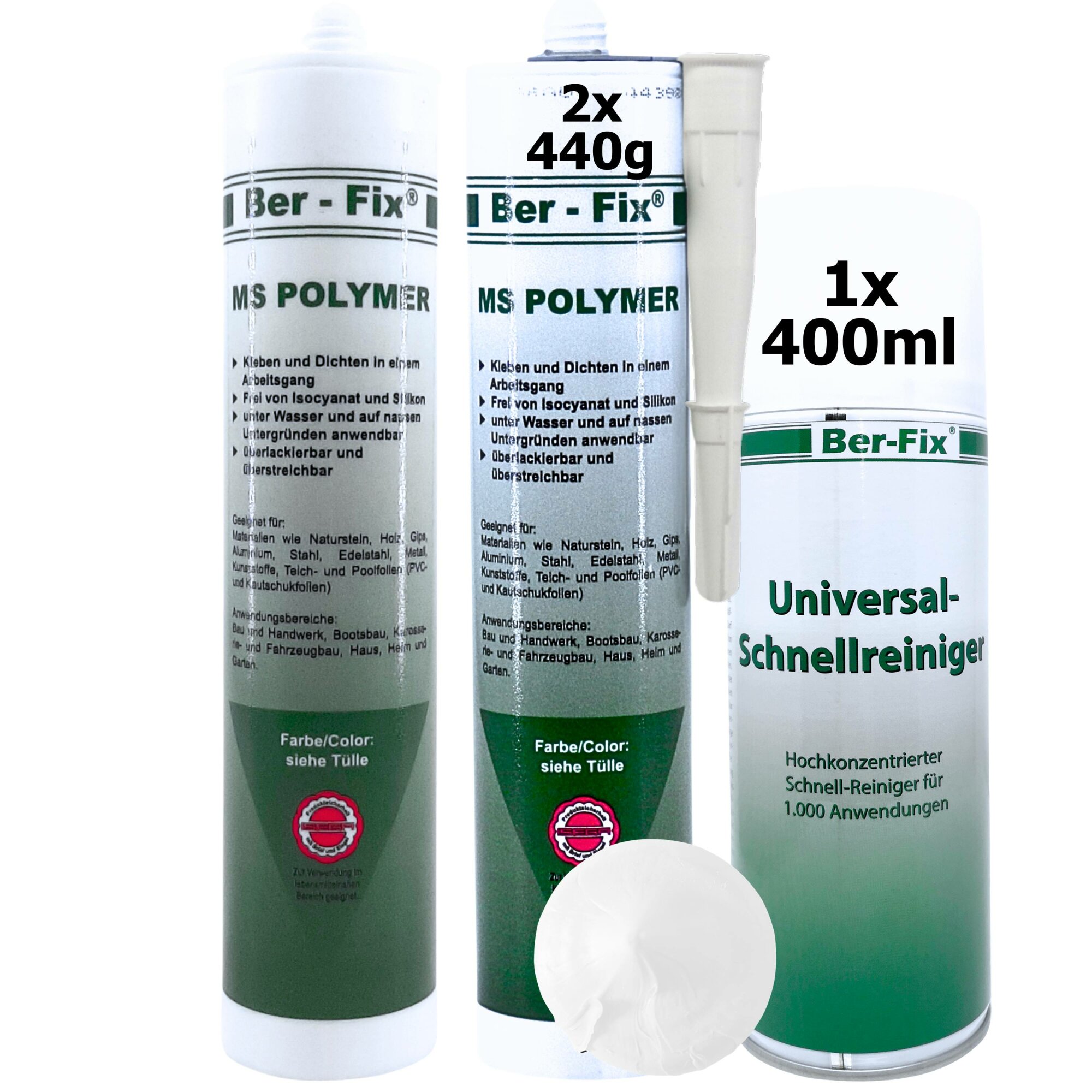 Ber-Fix© MS-Polymer weiss 20x