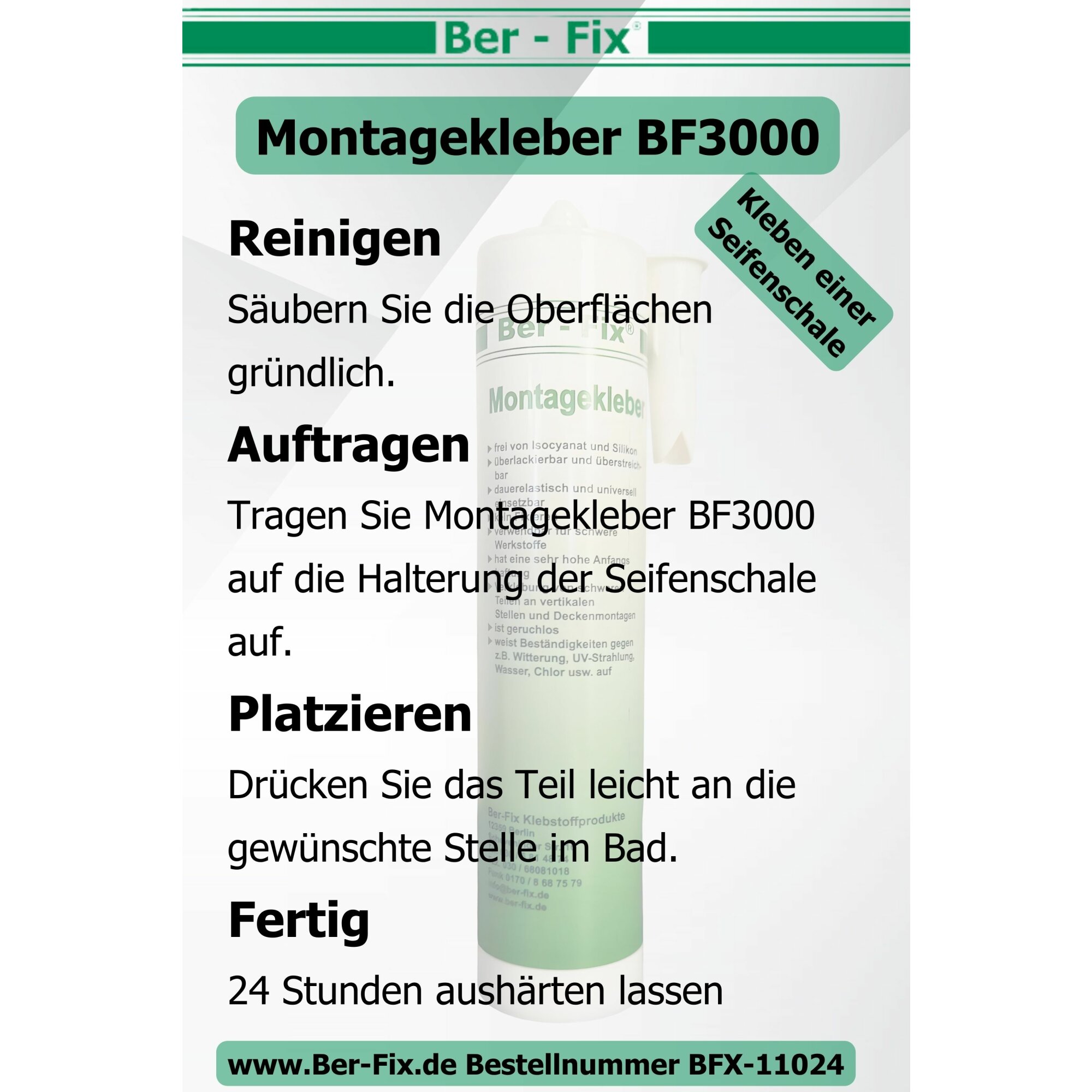 Ber-Fix® Montagekleber BF3000 10x