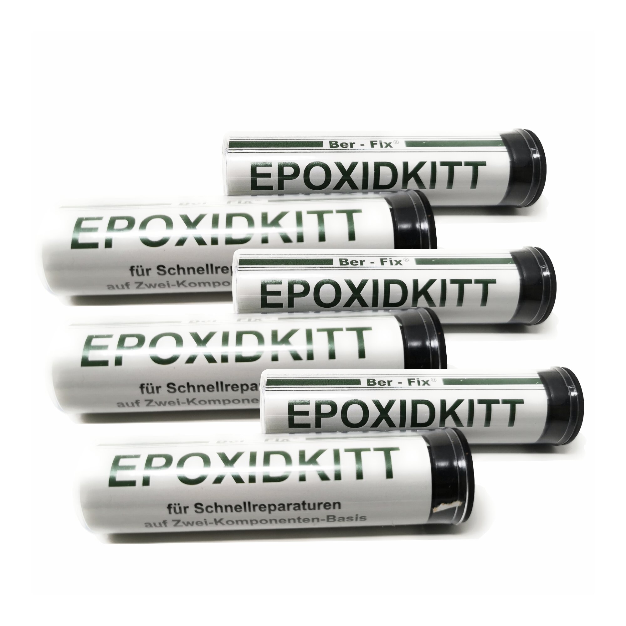 Ber-Fix® Knetmetall 6 × 56 g – 2K Epoxidkitt für Metallreparaturen, bis zu 300 °C