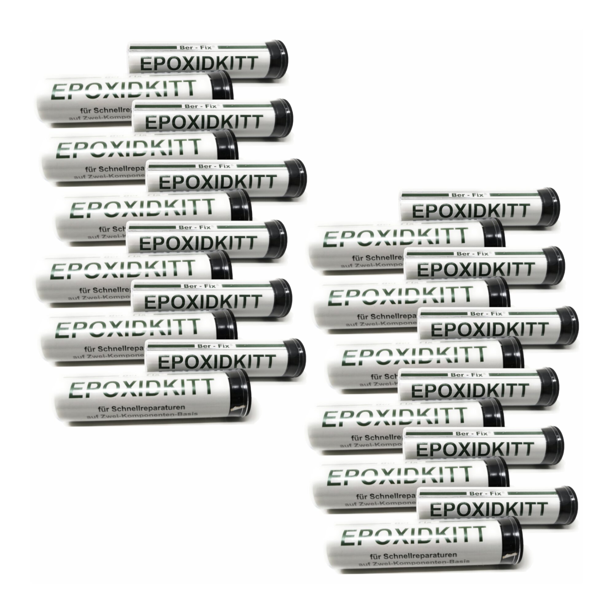 Ber-Fix® Knetmetall 24 × 56 g – 2K Epoxidkitt für Metallreparaturen, bis zu 300 °C