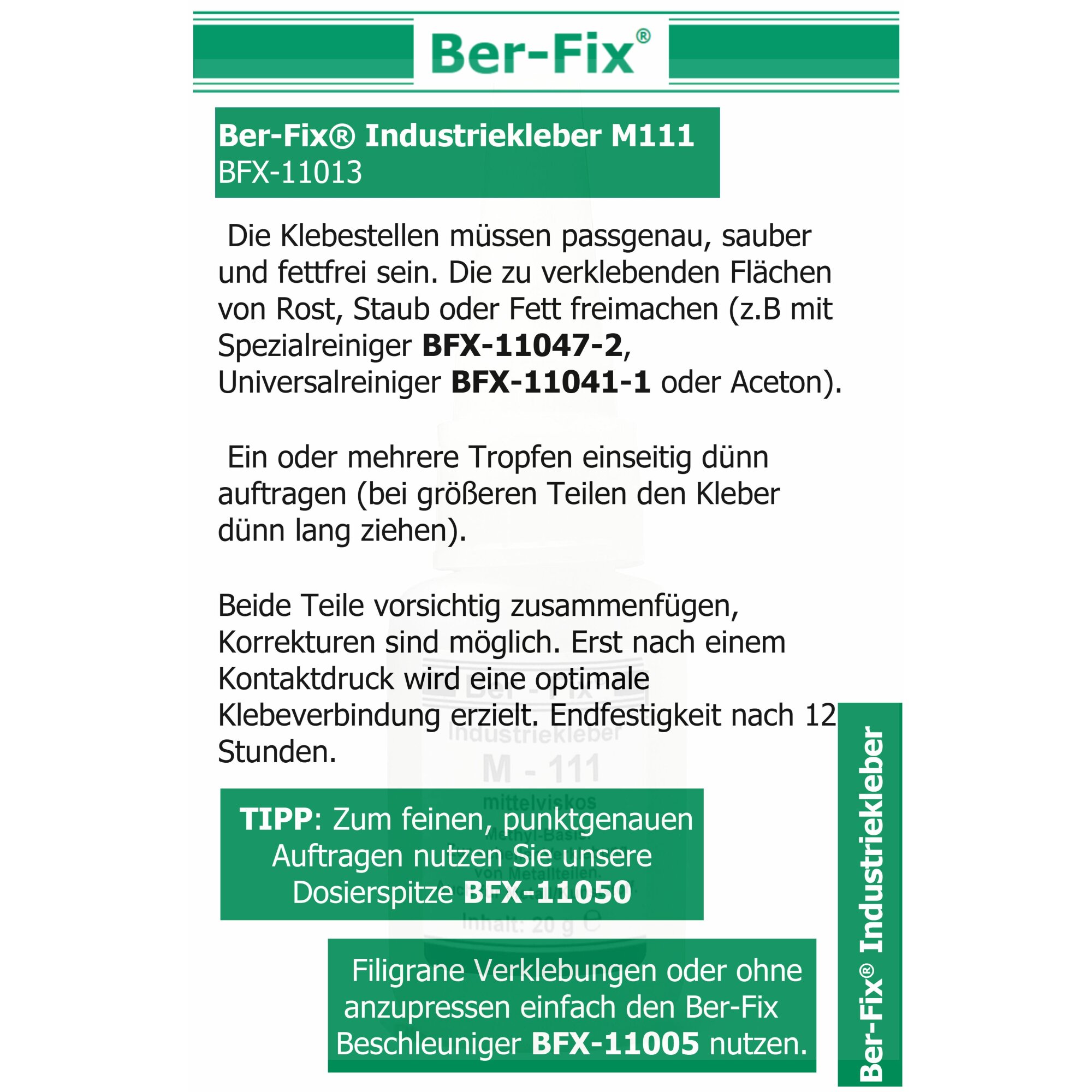 Ber-Fix® Industriekleber M111 6x 50g