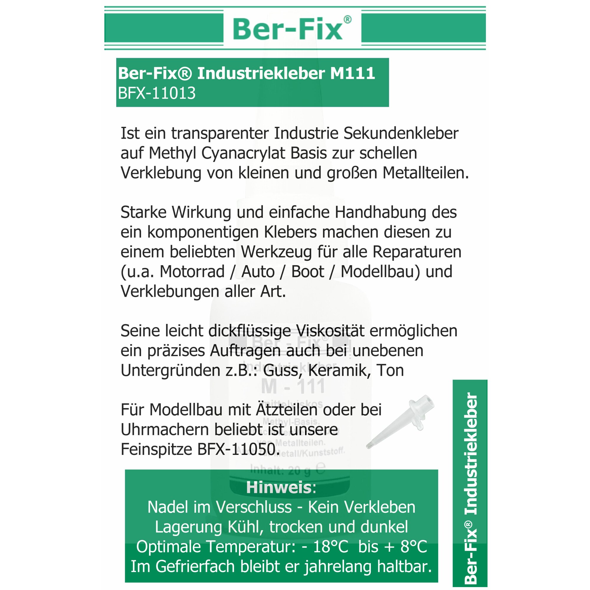 Ber-Fix® Industriekleber M111 6x 50g