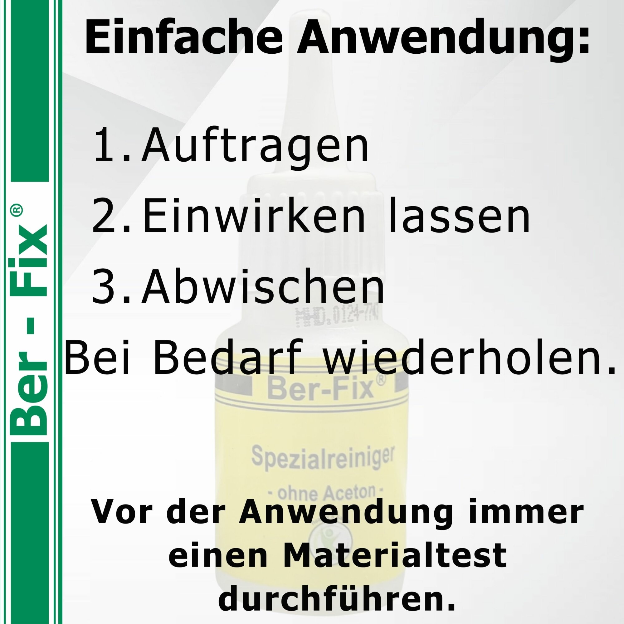 Ber-Fix® Spezialreiniger 10x 20ml acetonfrei