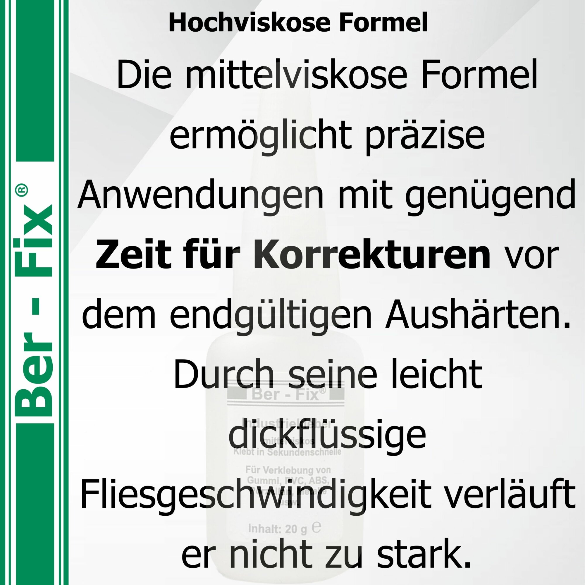 Ber-Fix© Industriekleber (mittelviskos) 500g 12x