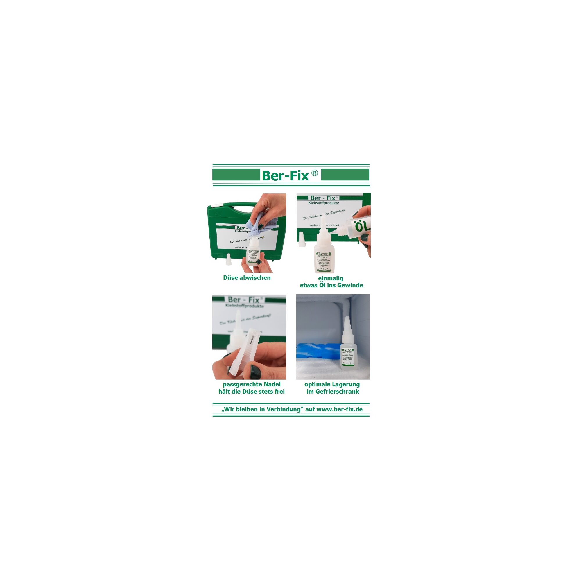Ber-Fix® Industriekleber (niedrigviskos) 500g 6x