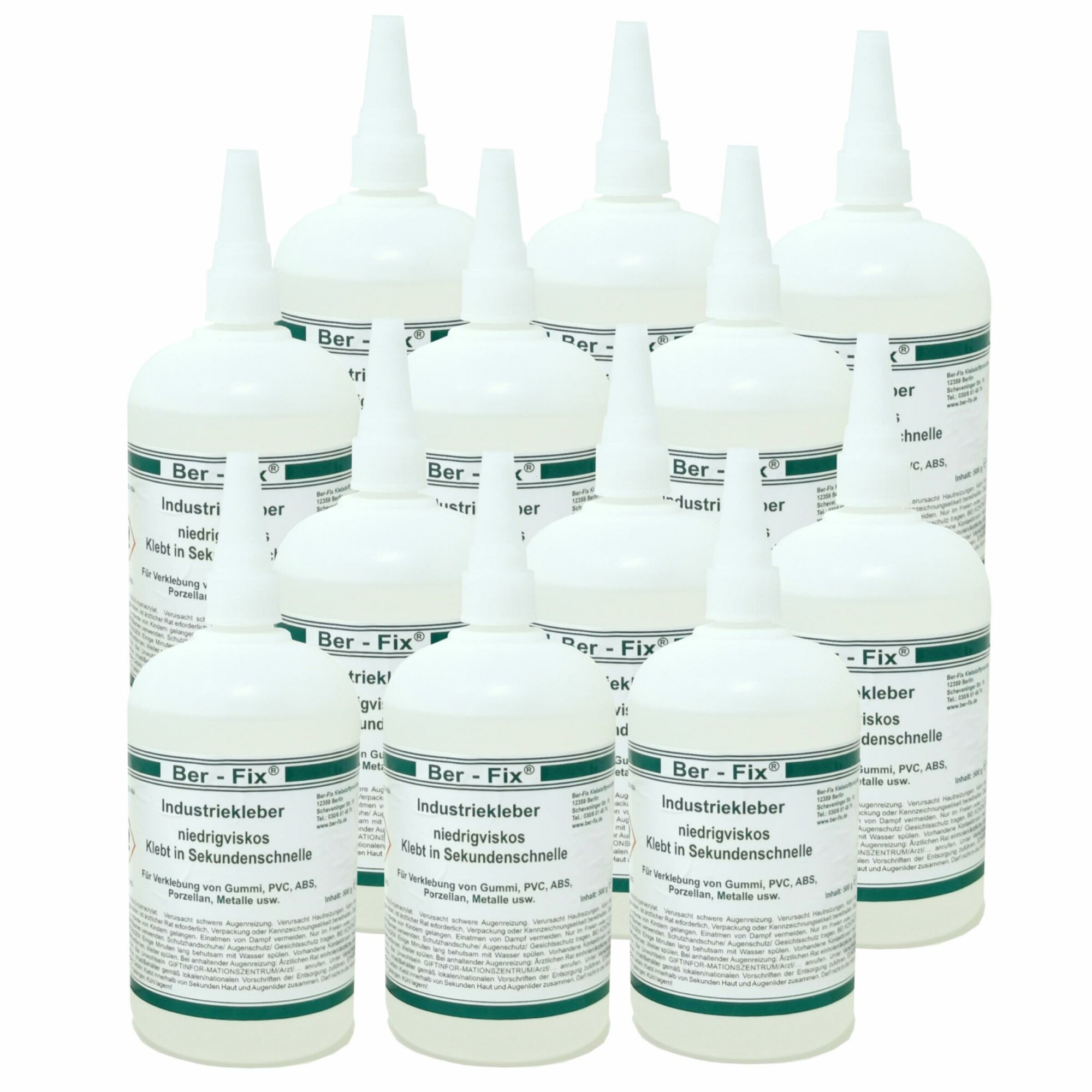Ber-Fix® Industriekleber (niedrigviskos) 500g 24x